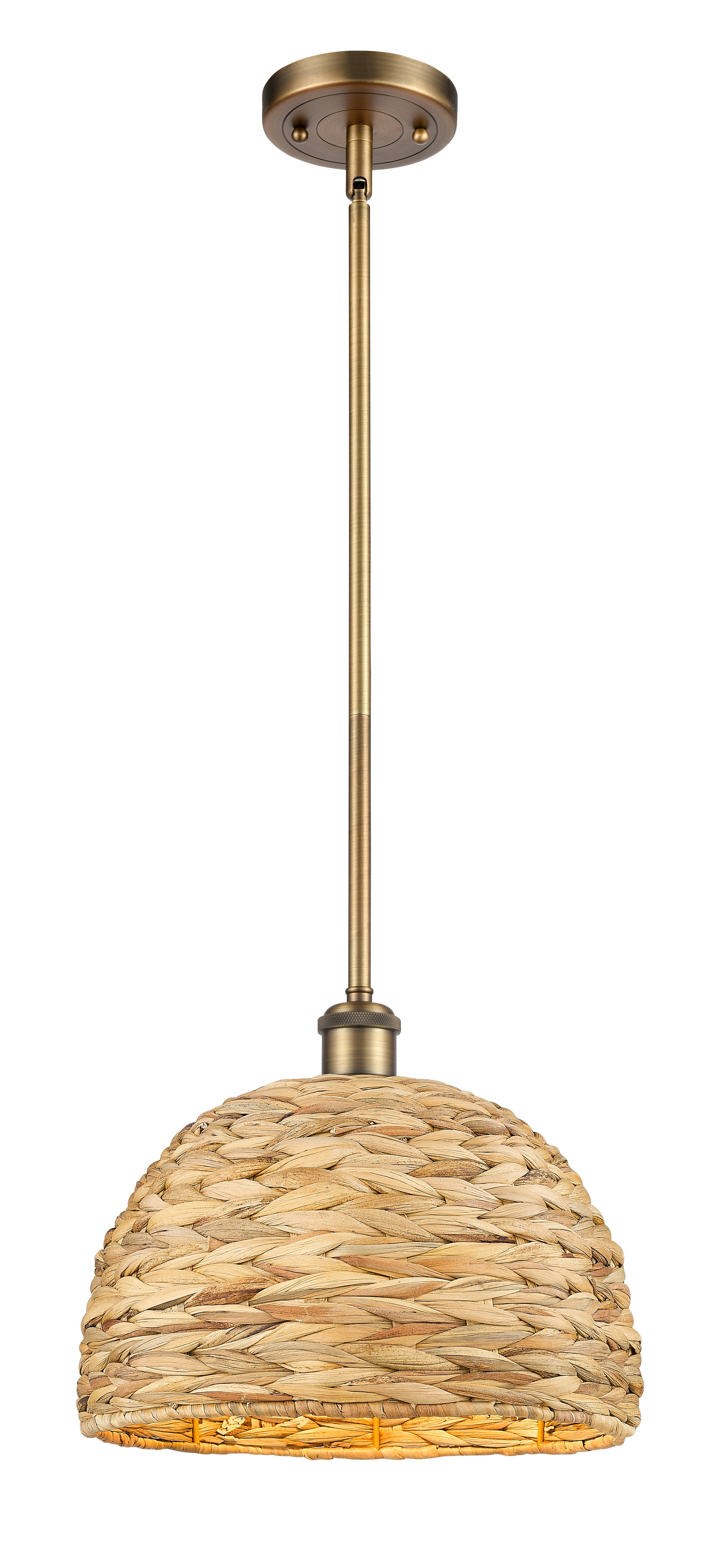 Ballston Mini Pendant Antique Brass Finish