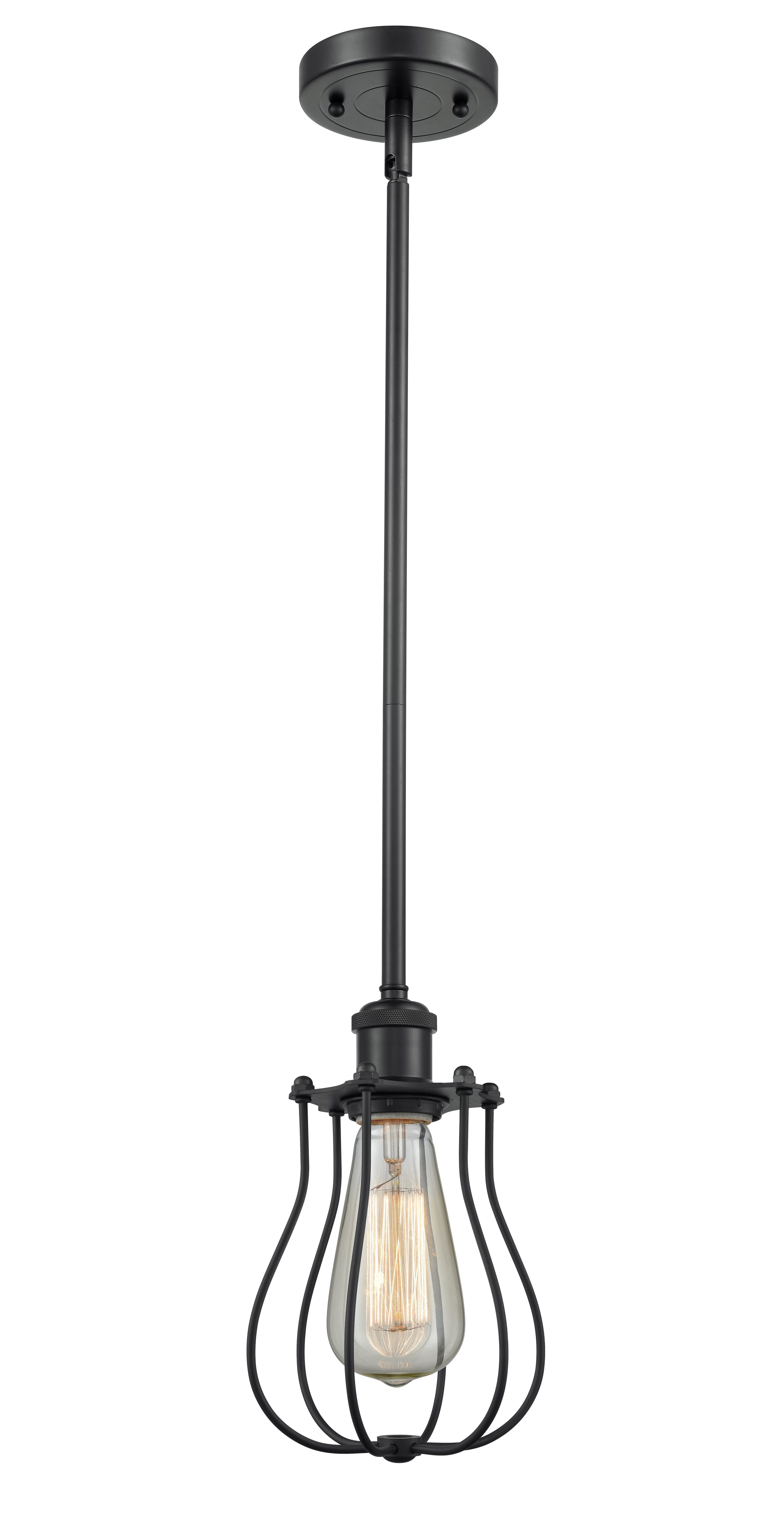 Ballston Mini Pendant Matte Black Brass
