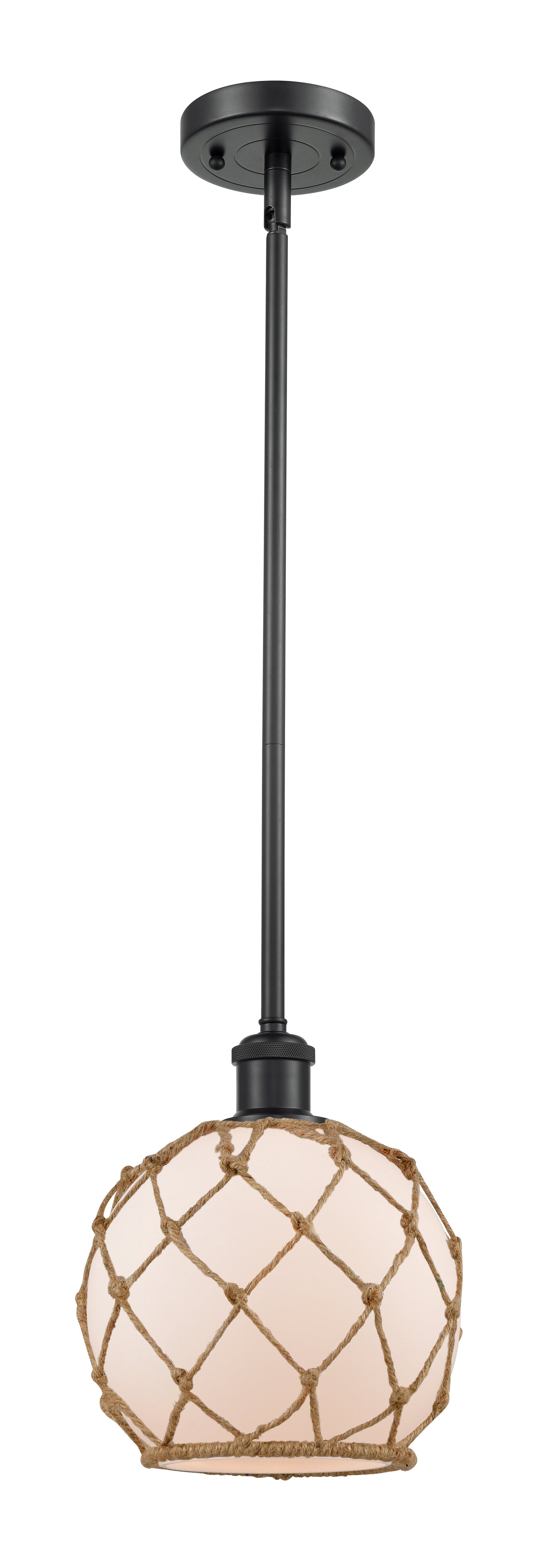 Ballston Mini Pendant Antique Brass 8 Inch