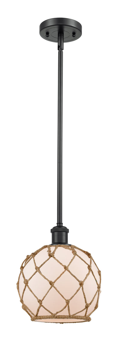 Ballston Mini Pendant Antique Brass 8 Inch