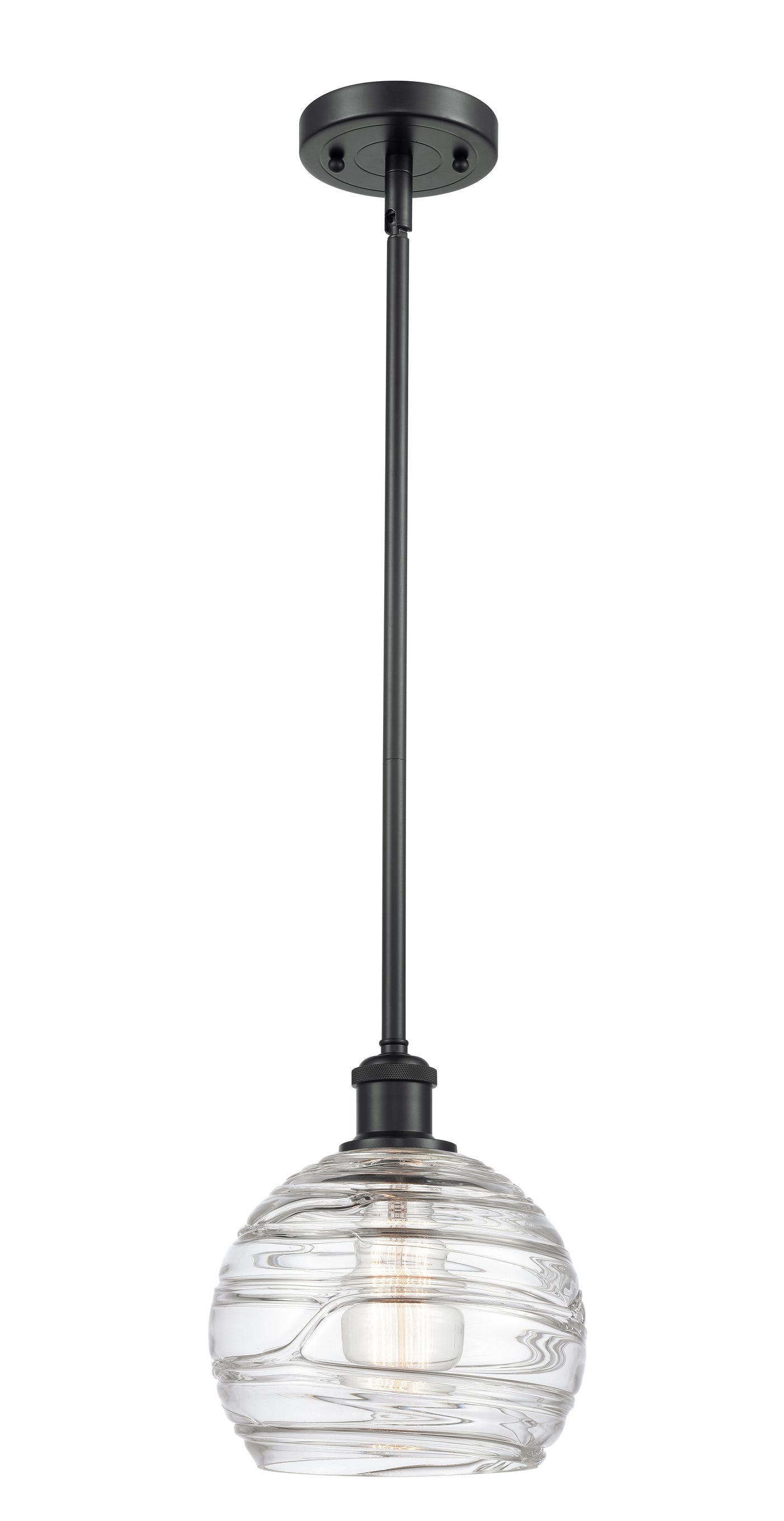 Ballston Mini Pendant Antique Brass 8 Inch