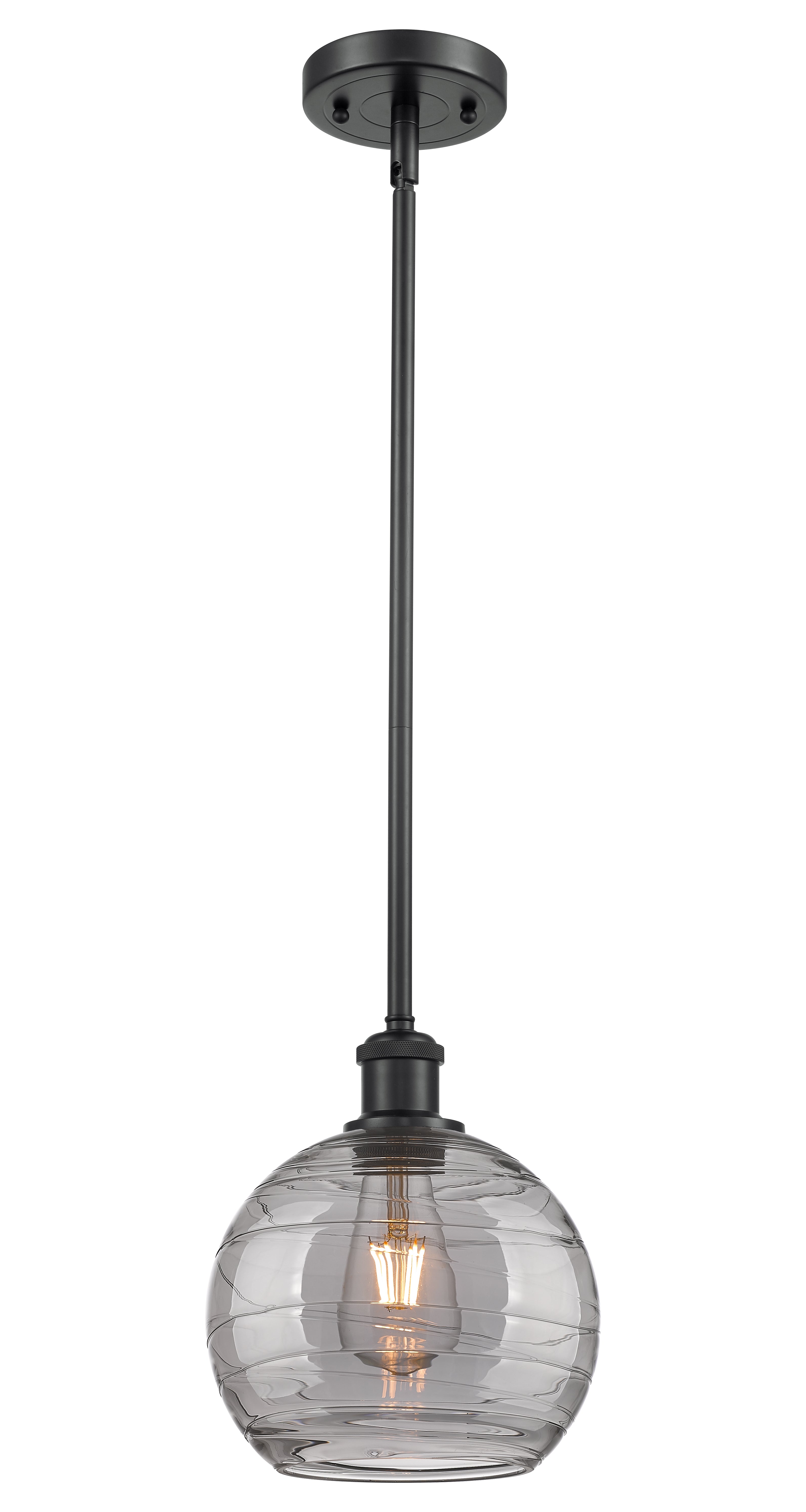 Ballston Mini Pendant Antique Brass 8 Inch