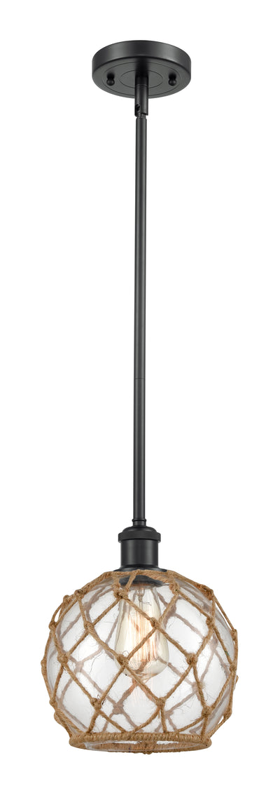Ballston Mini Pendant Antique Brass 8 Inch