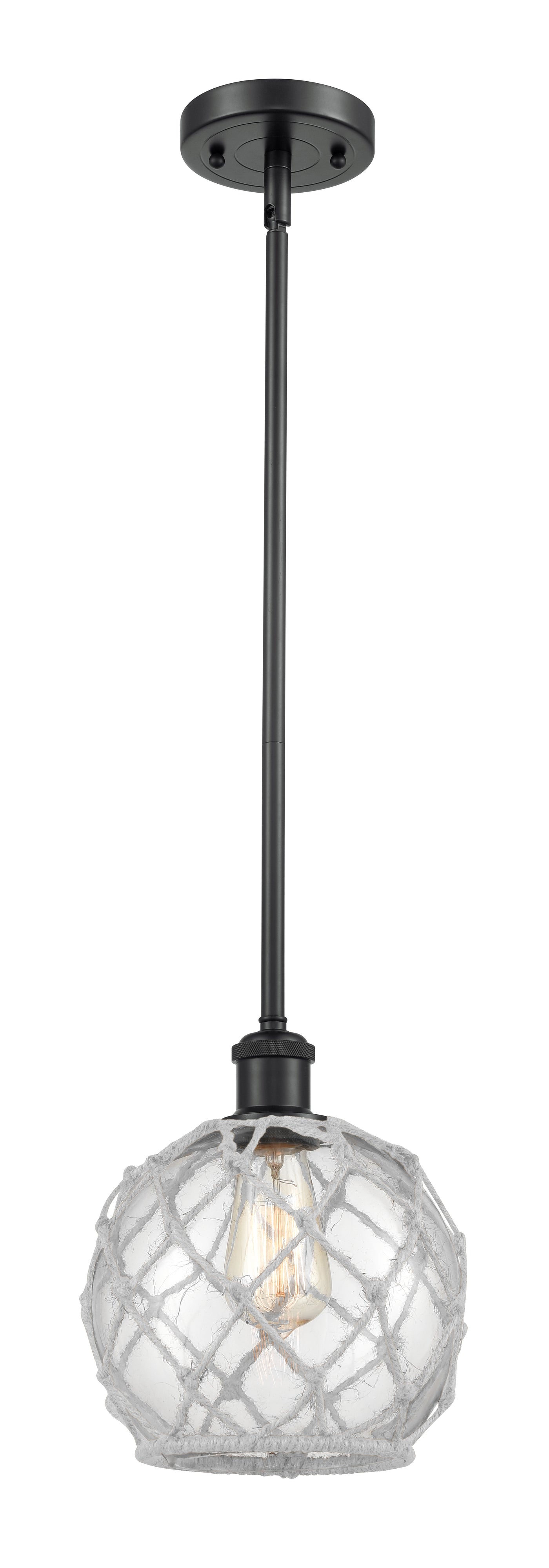Ballston Mini Pendant Antique Brass 8 Inch
