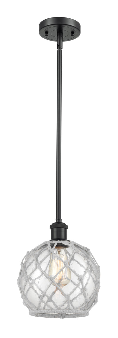 Ballston Mini Pendant Antique Brass 8 Inch