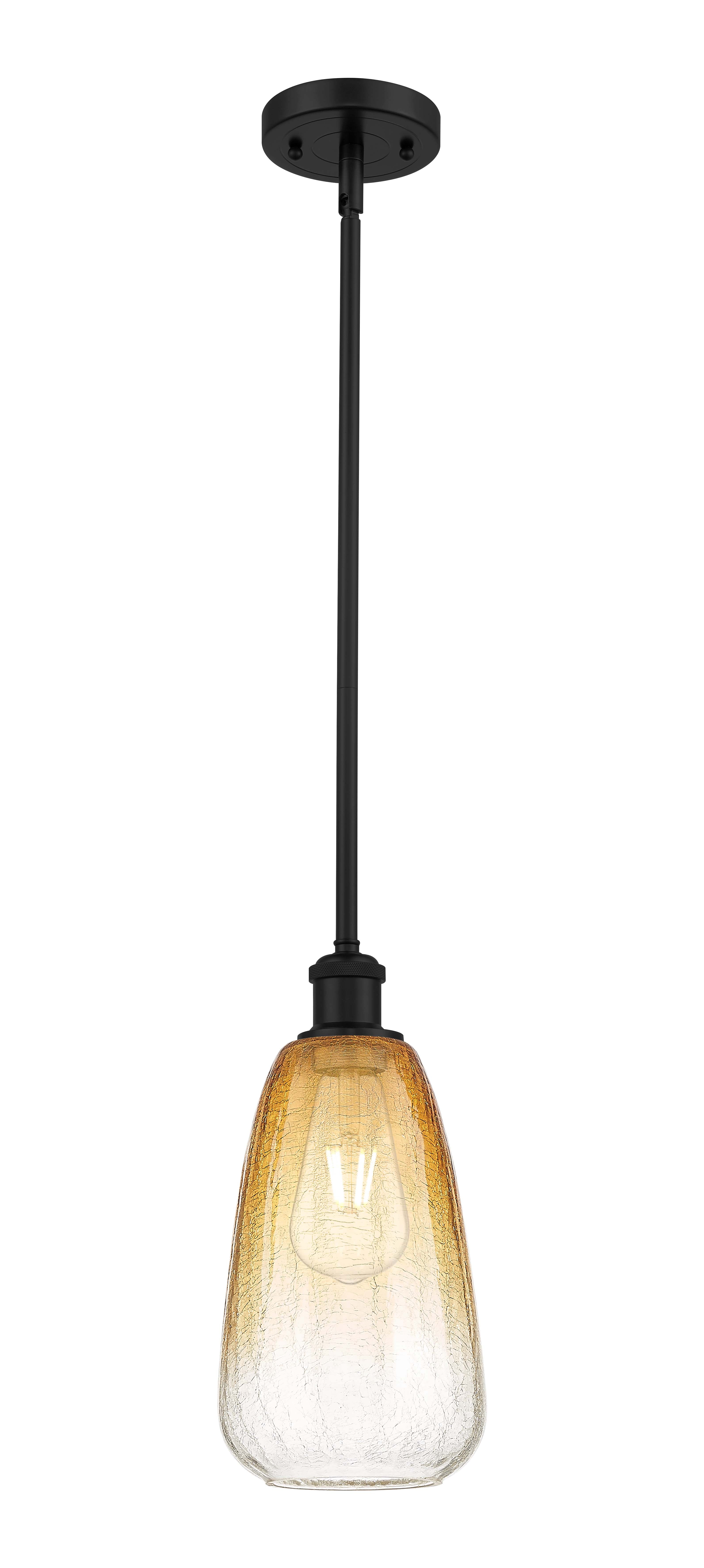 Ballston Mini Pendant Antique Brass Glass