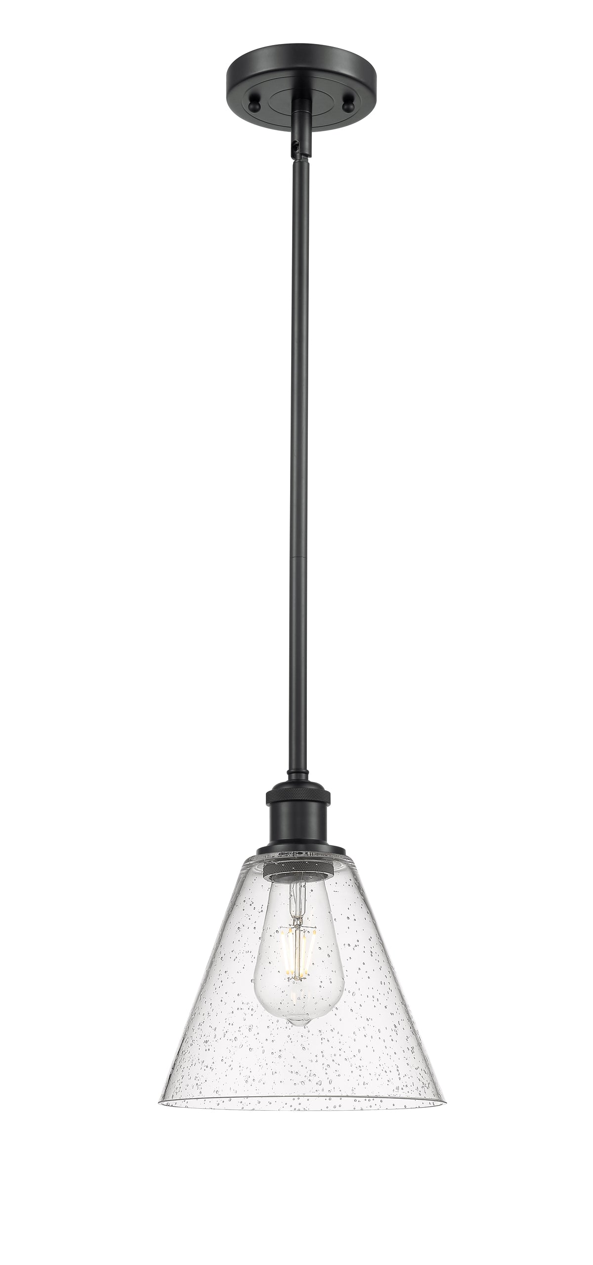 Ballston Mini Pendant Antique Brass 8 Inch