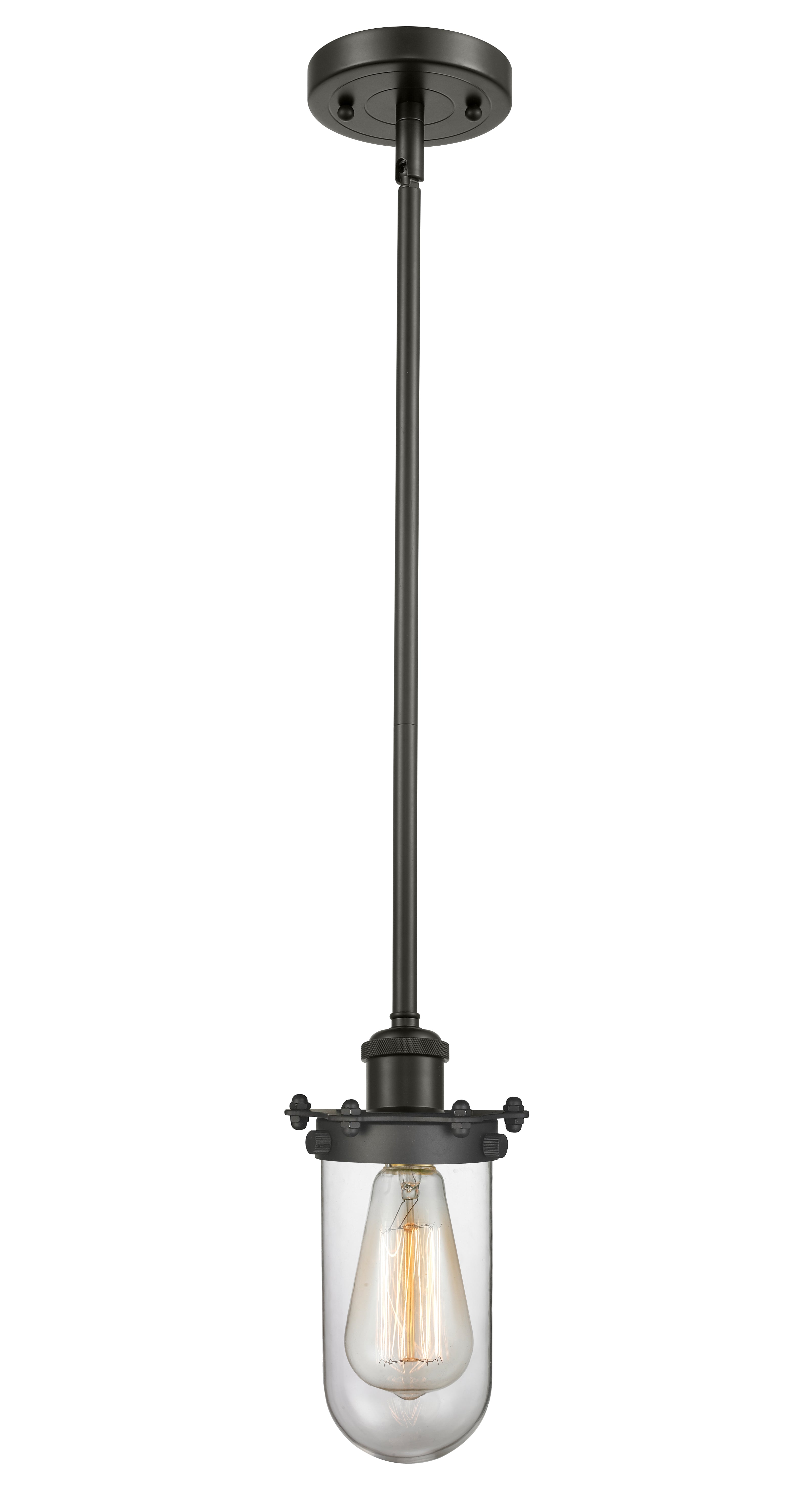 Austere Mini Pendant Matte Black Brass