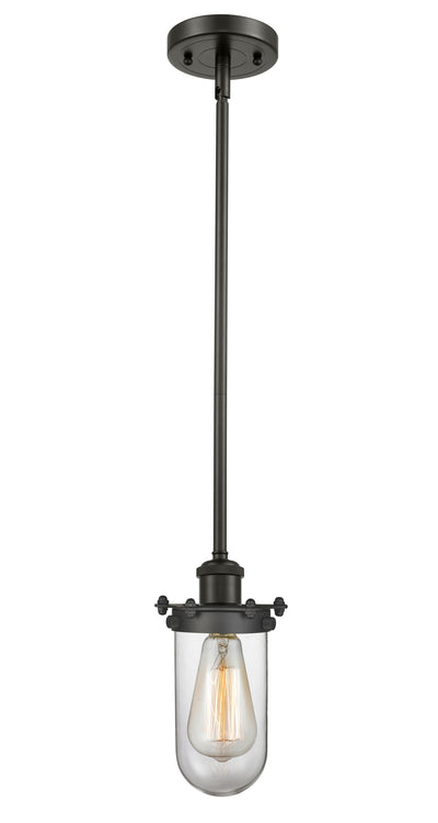 Austere Mini Pendant Matte Black Brass