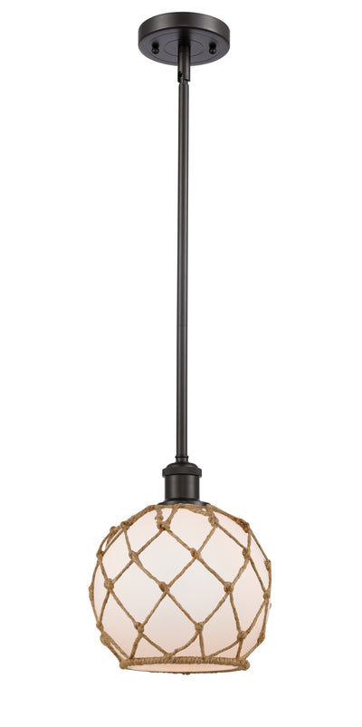 Ballston Mini Pendant Antique Brass 8 Inch