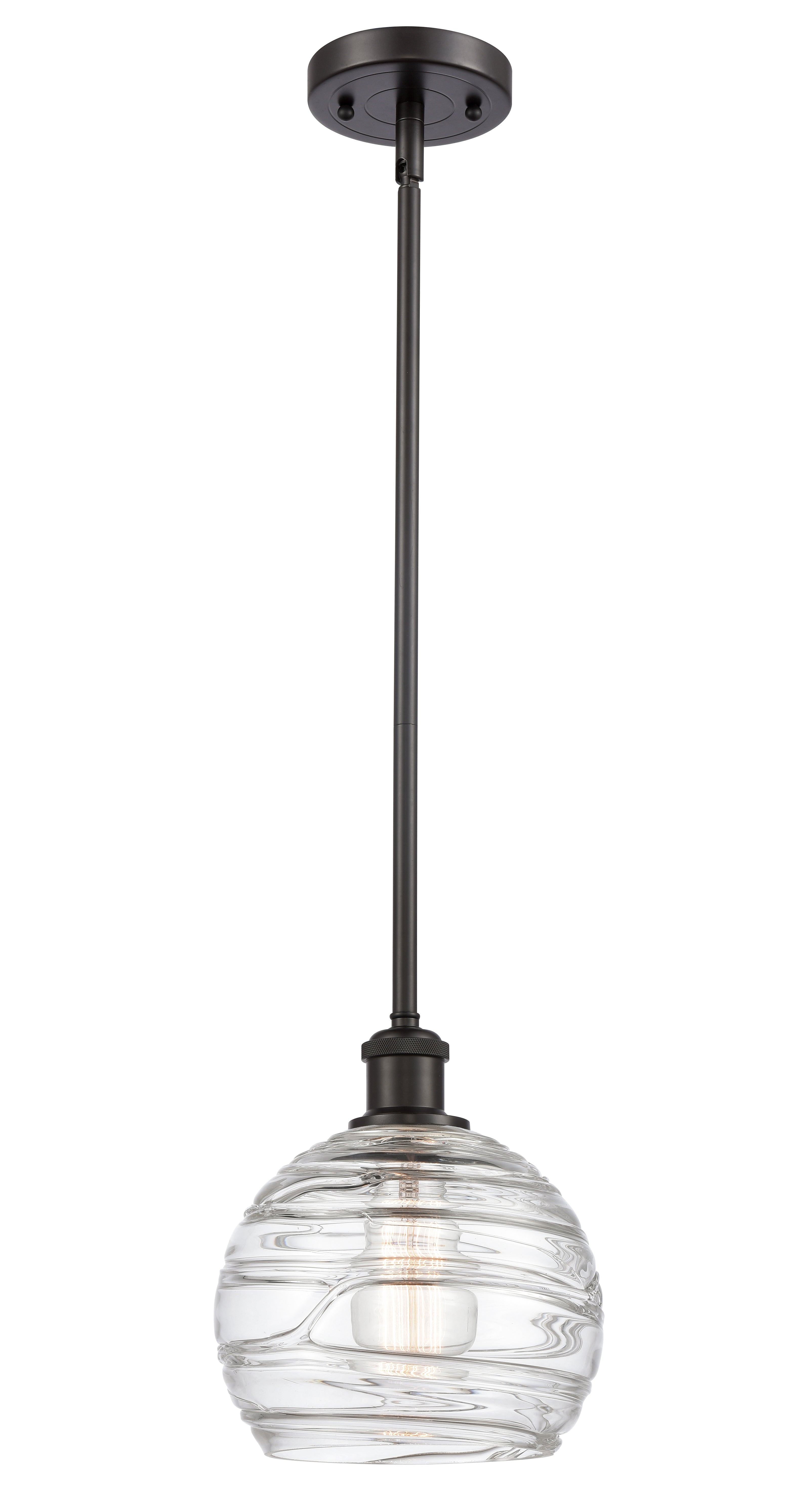 Ballston Mini Pendant Antique Brass 8 Inch