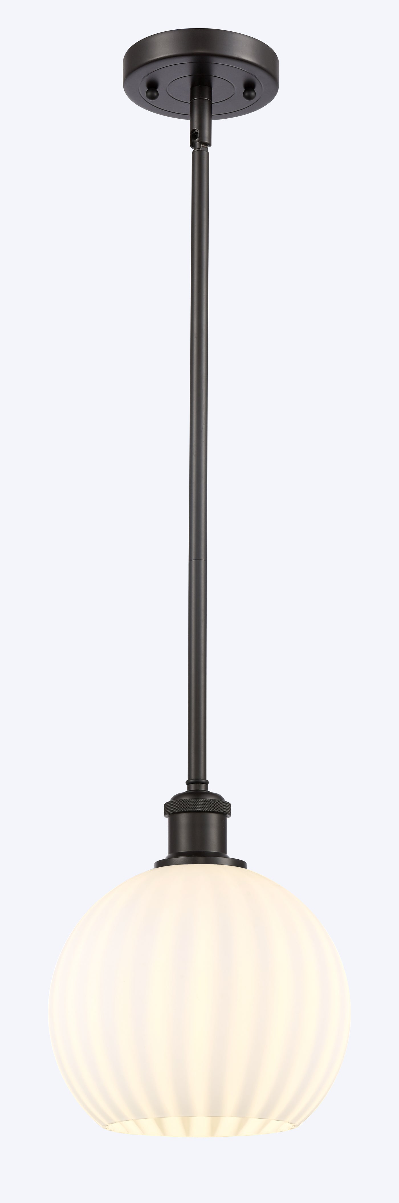 Ballston Mini Pendant Brass 8 Inch Dimmable