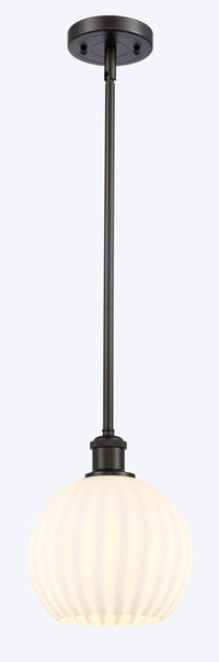 Ballston Mini Pendant Brass 8 Inch Dimmable