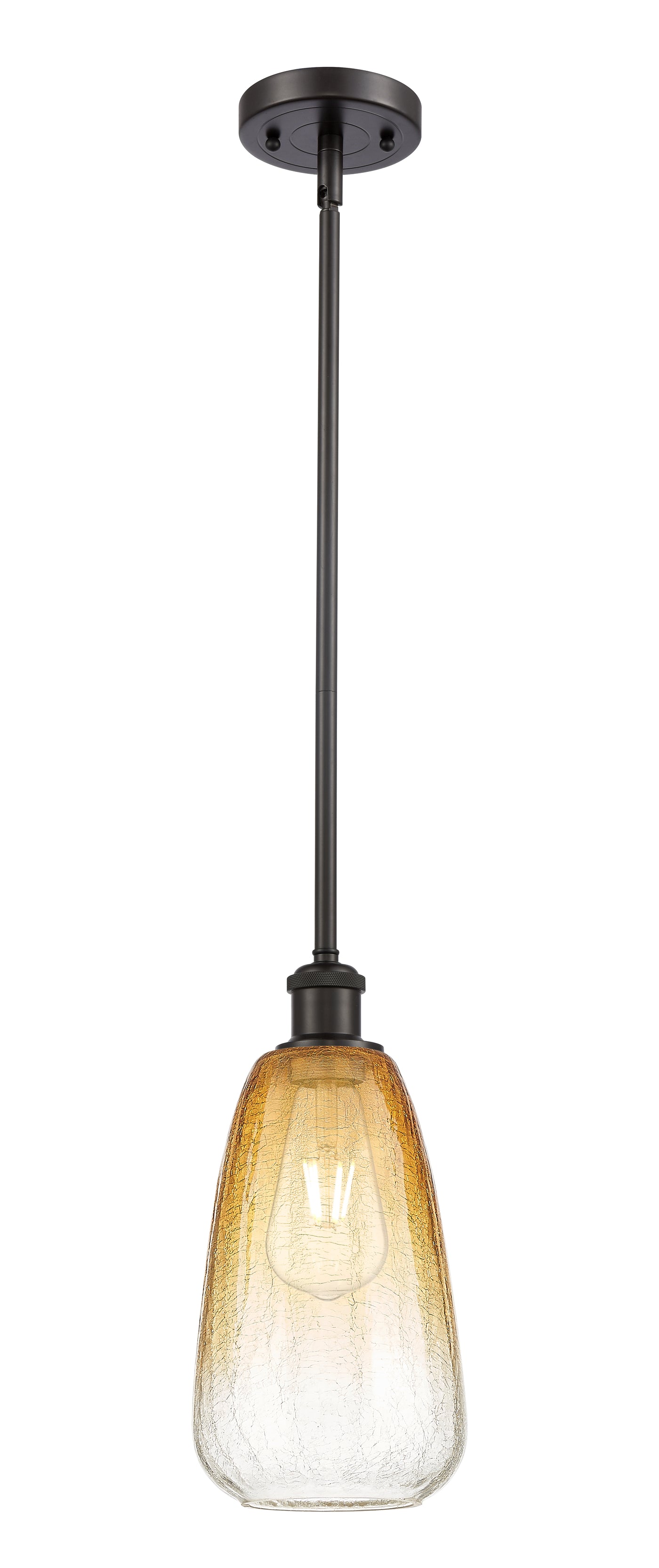 Ballston Mini Pendant Antique Brass Glass