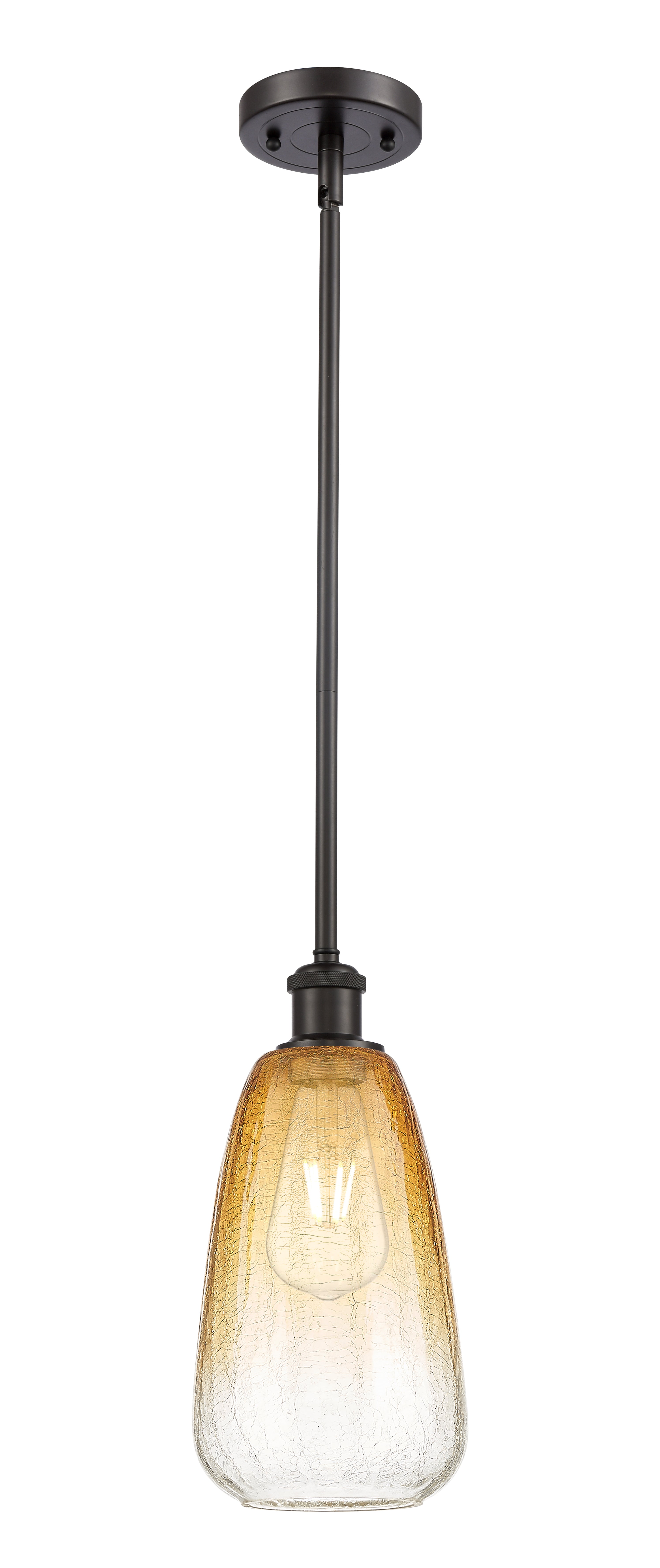 Ballston Mini Pendant Antique Brass Glass
