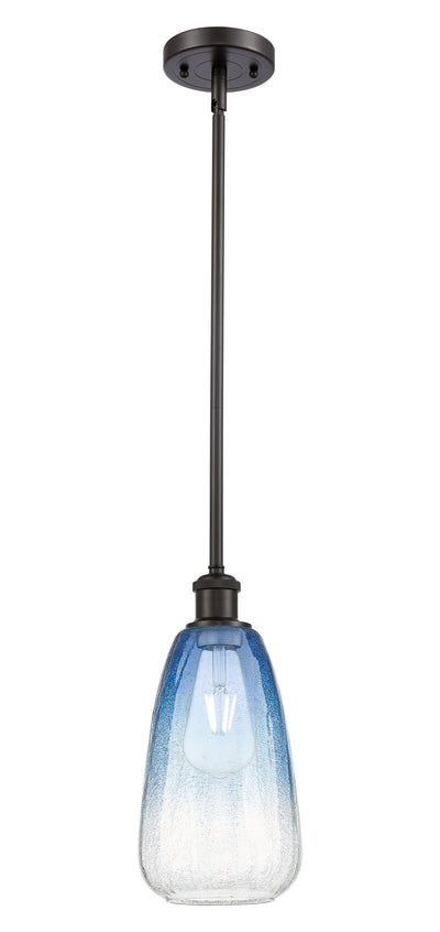 Ballston Mini Pendant Antique Brass Glass