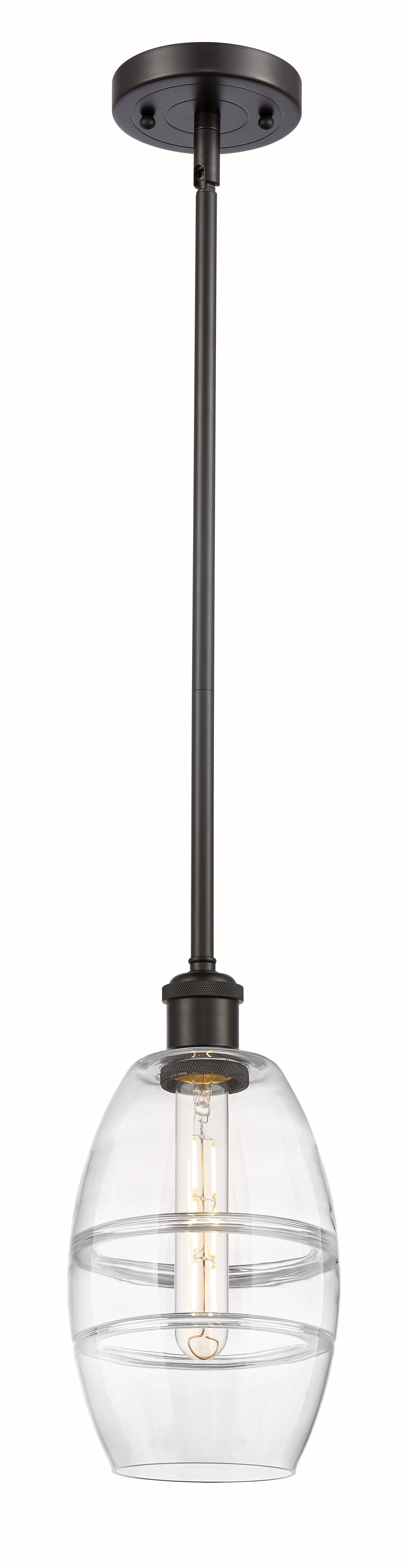 Ballston Mini Pendant Antique Brass Glass