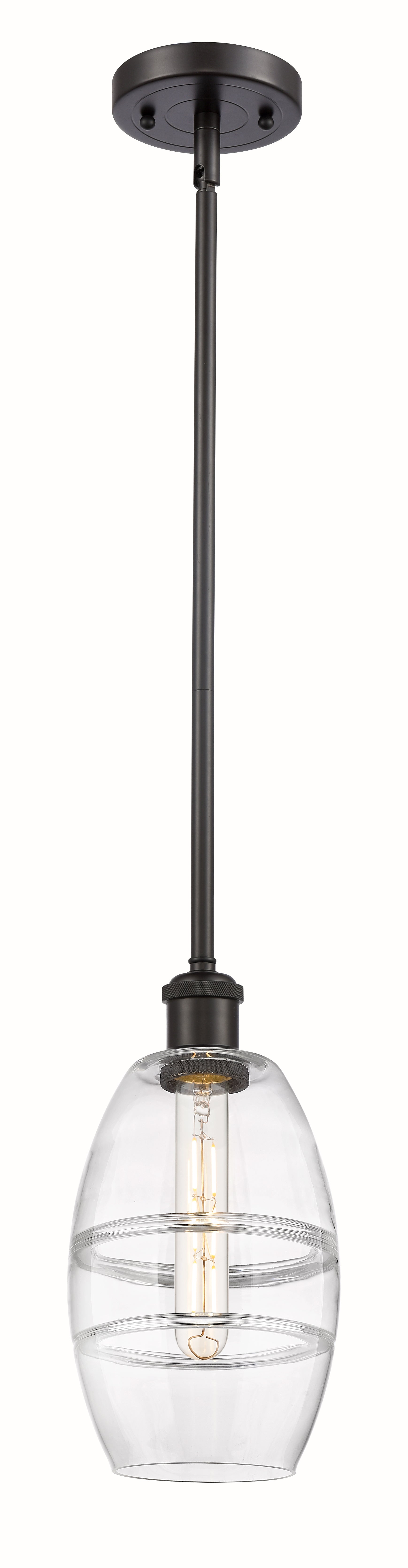 Ballston Mini Pendant Antique Brass Glass