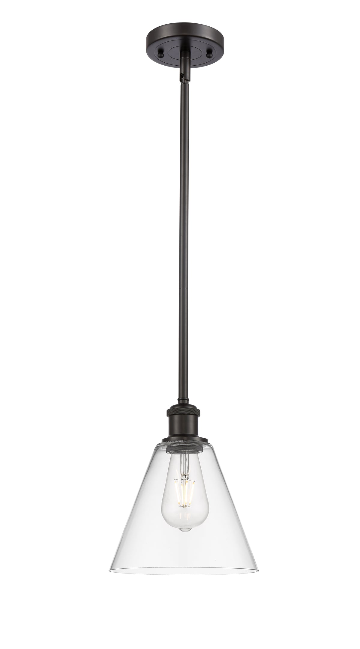 Ballston Mini Pendant Antique Brass 8 Inch