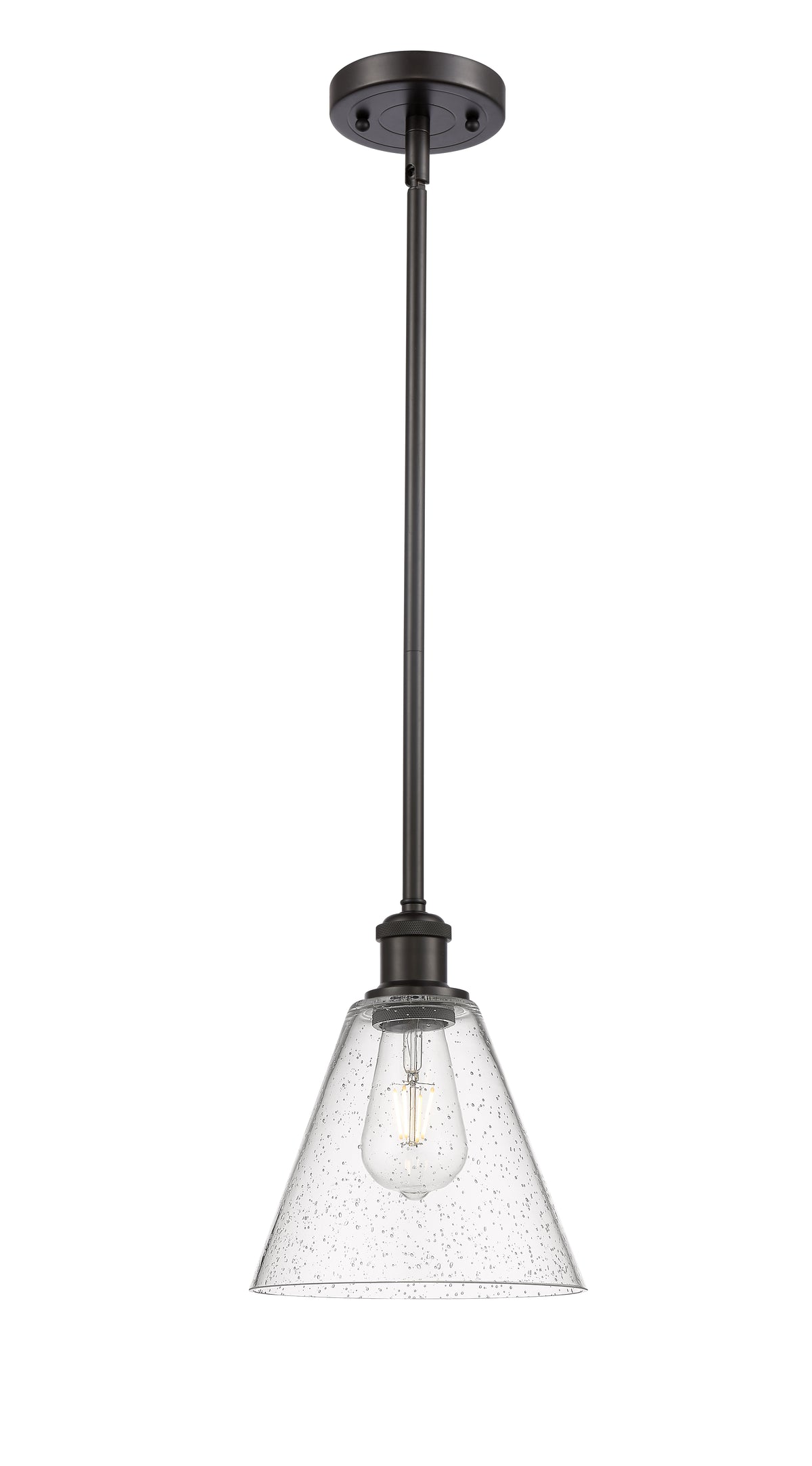 Ballston Mini Pendant Antique Brass 8 Inch
