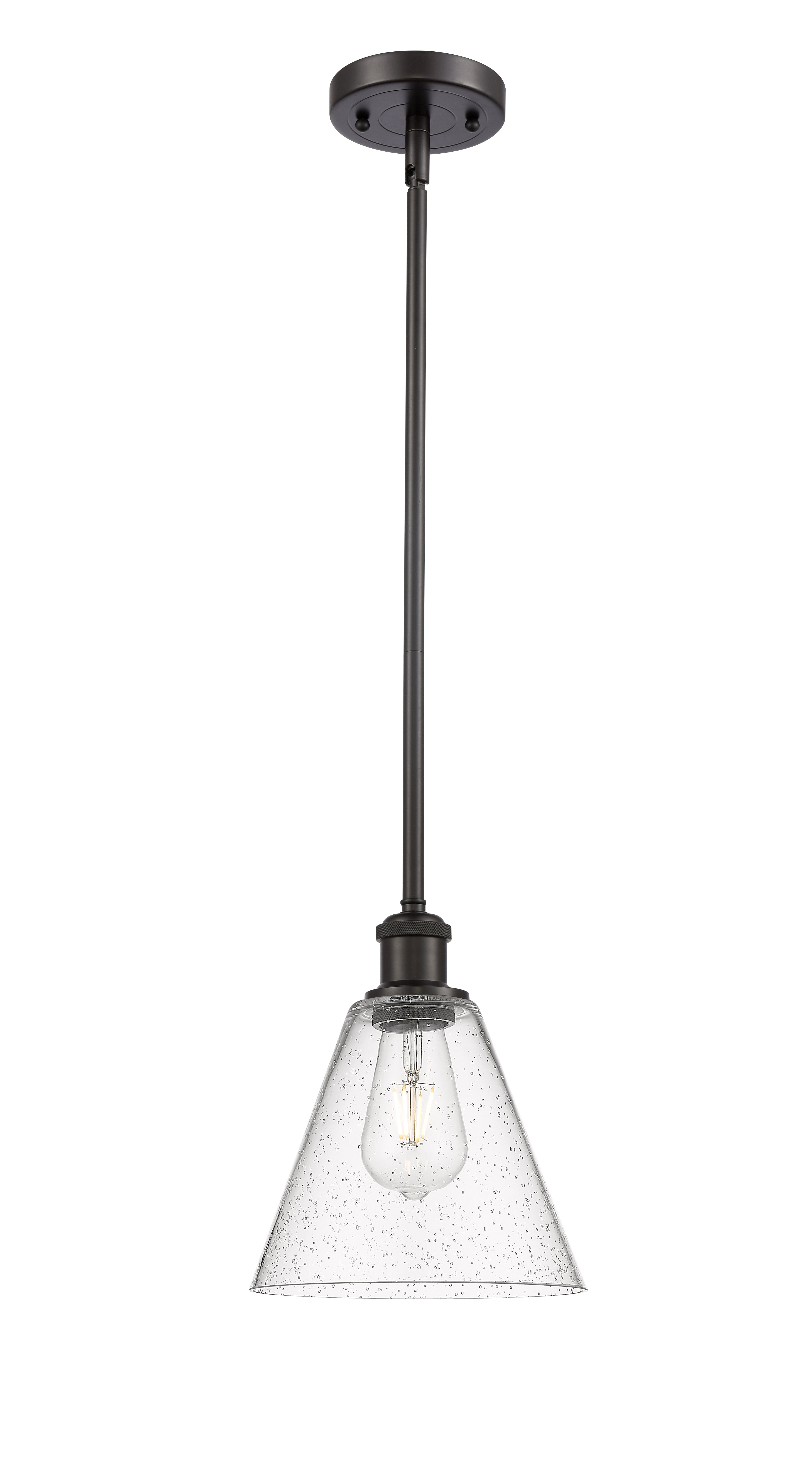 Ballston Mini Pendant Antique Brass 8 Inch