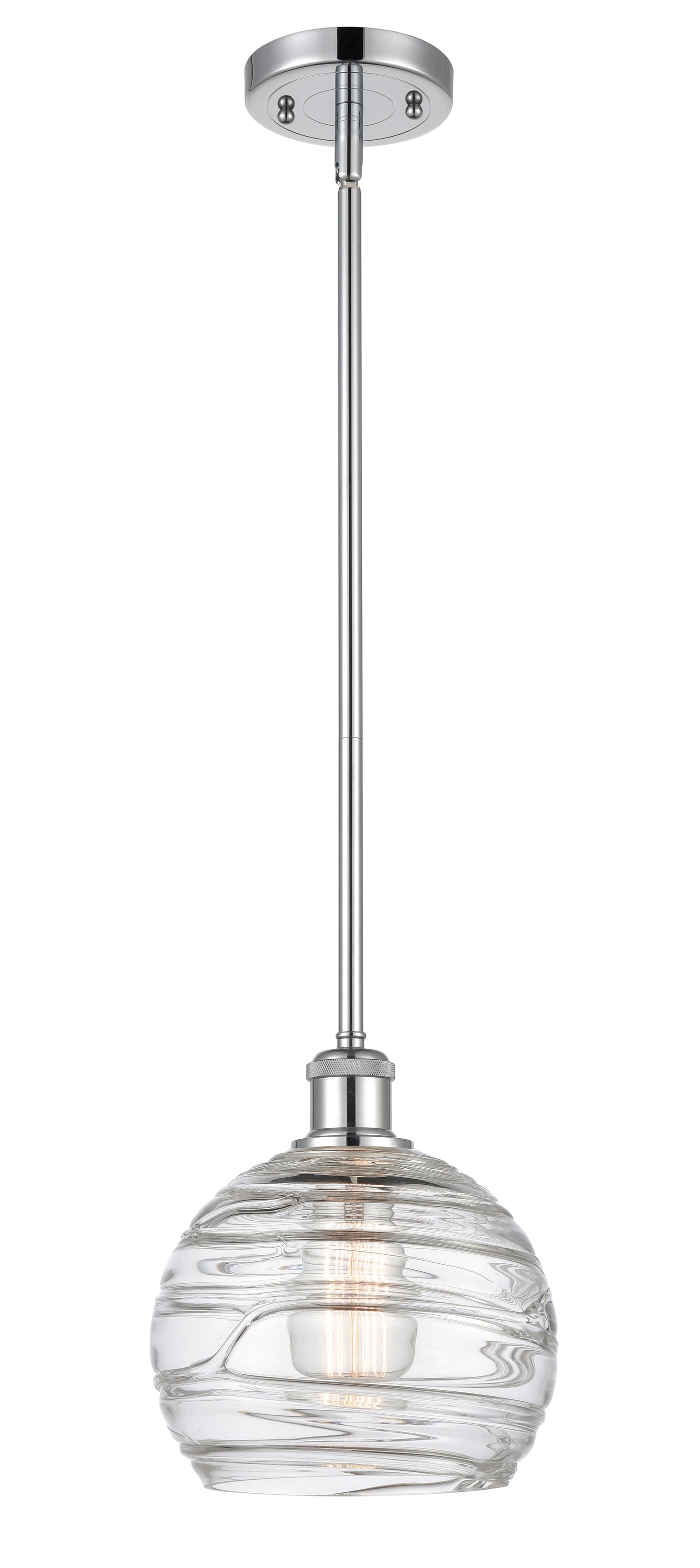Ballston Mini Pendant Antique Brass 8 Inch