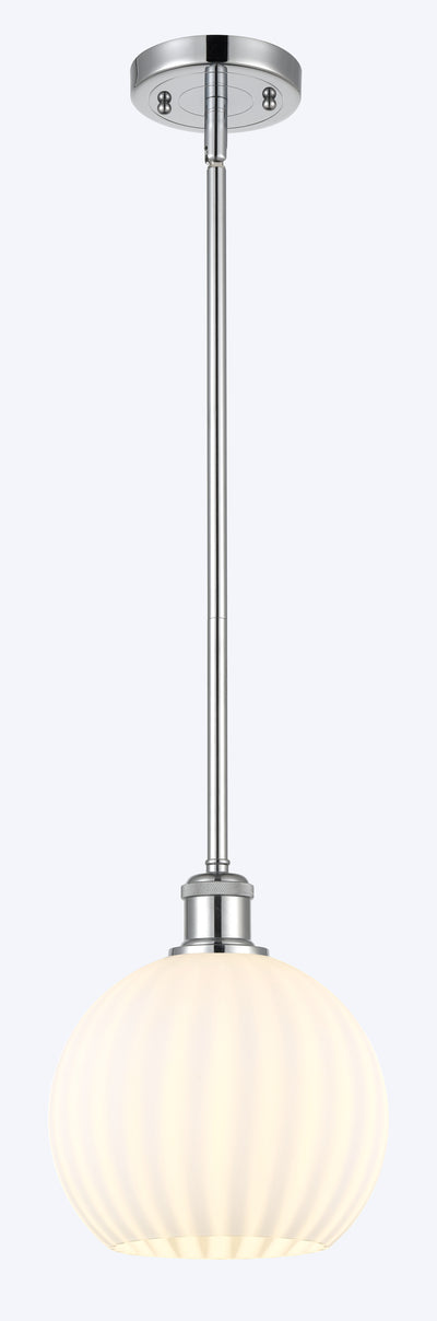 Ballston Mini Pendant Brass 8 Inch Dimmable