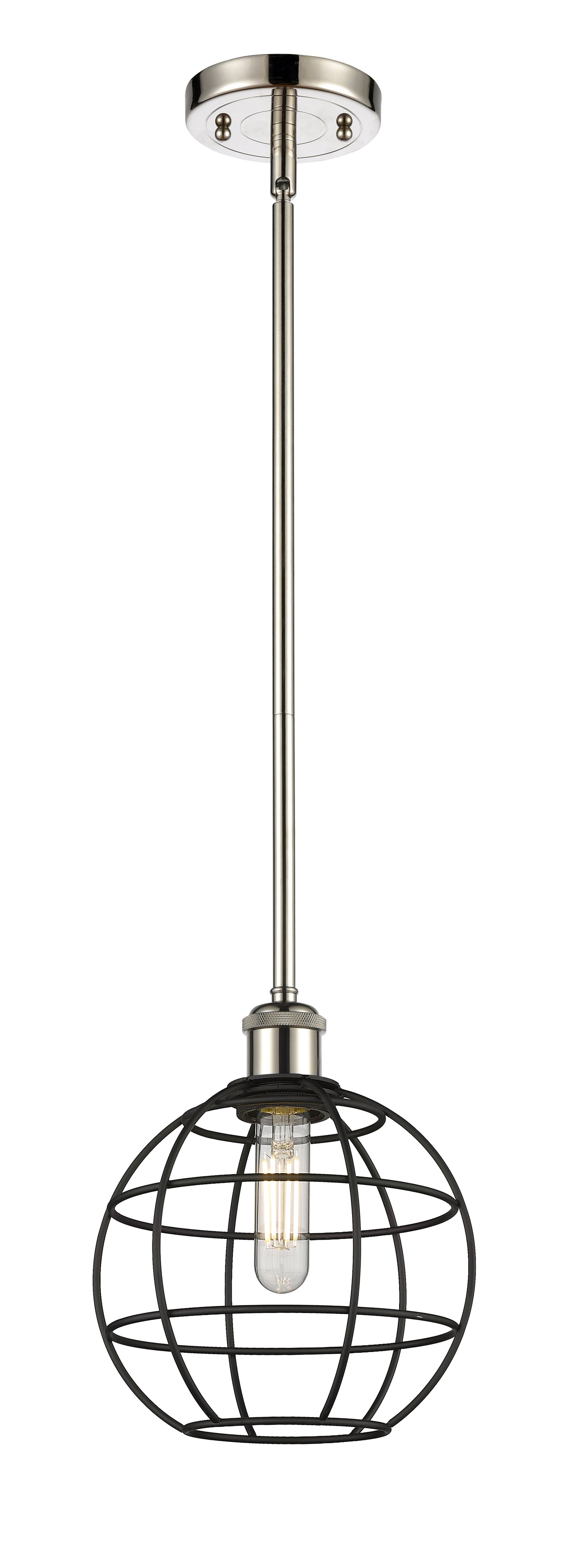 Ballston Mini Pendant Antique Brass 8 Inch