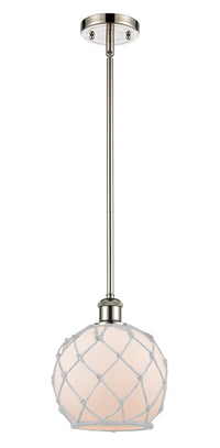 Ballston Mini Pendant Antique Brass 8 Inch