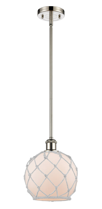 Ballston Mini Pendant Antique Brass 8 Inch