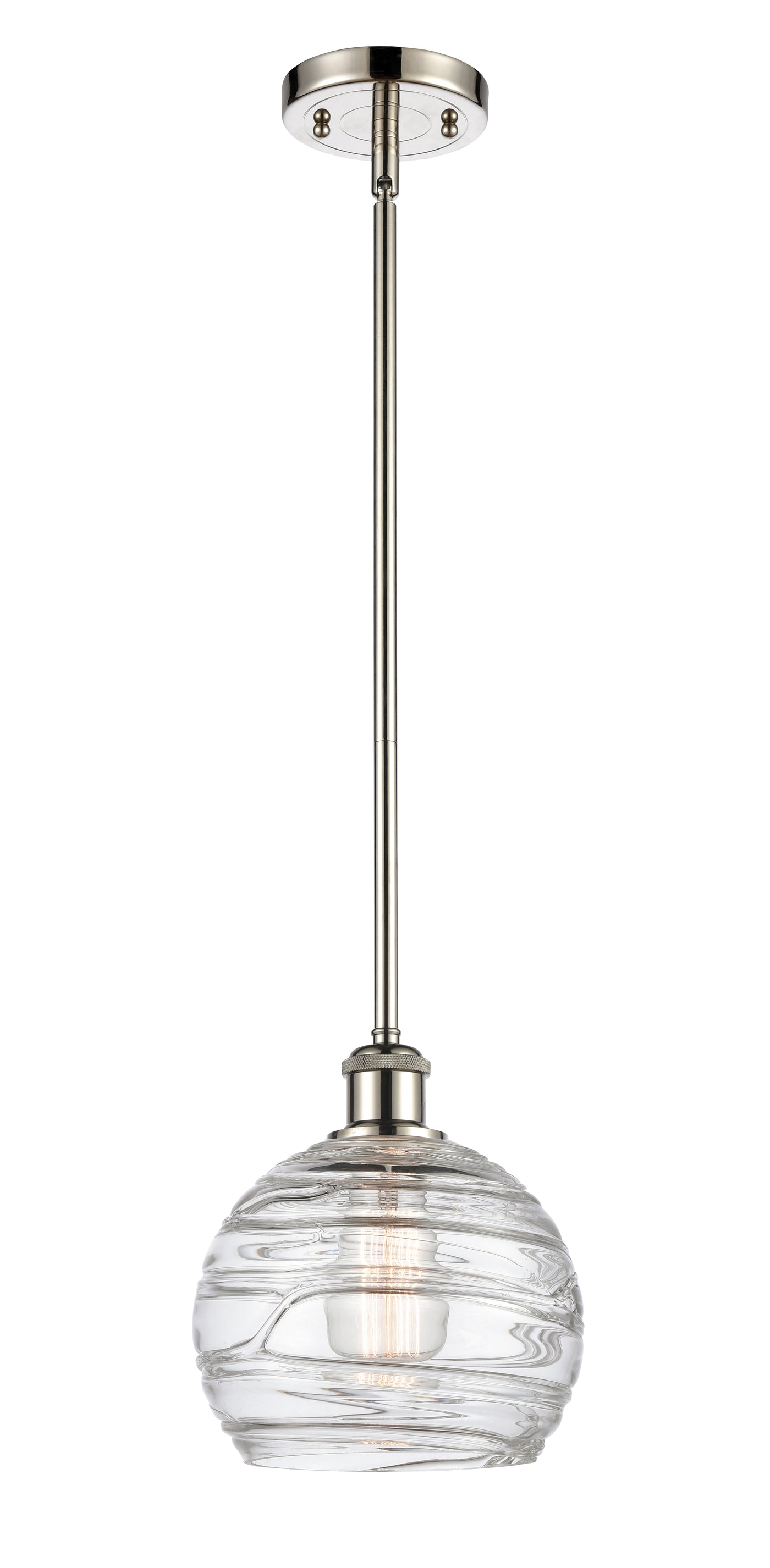 Ballston Mini Pendant Antique Brass 8 Inch