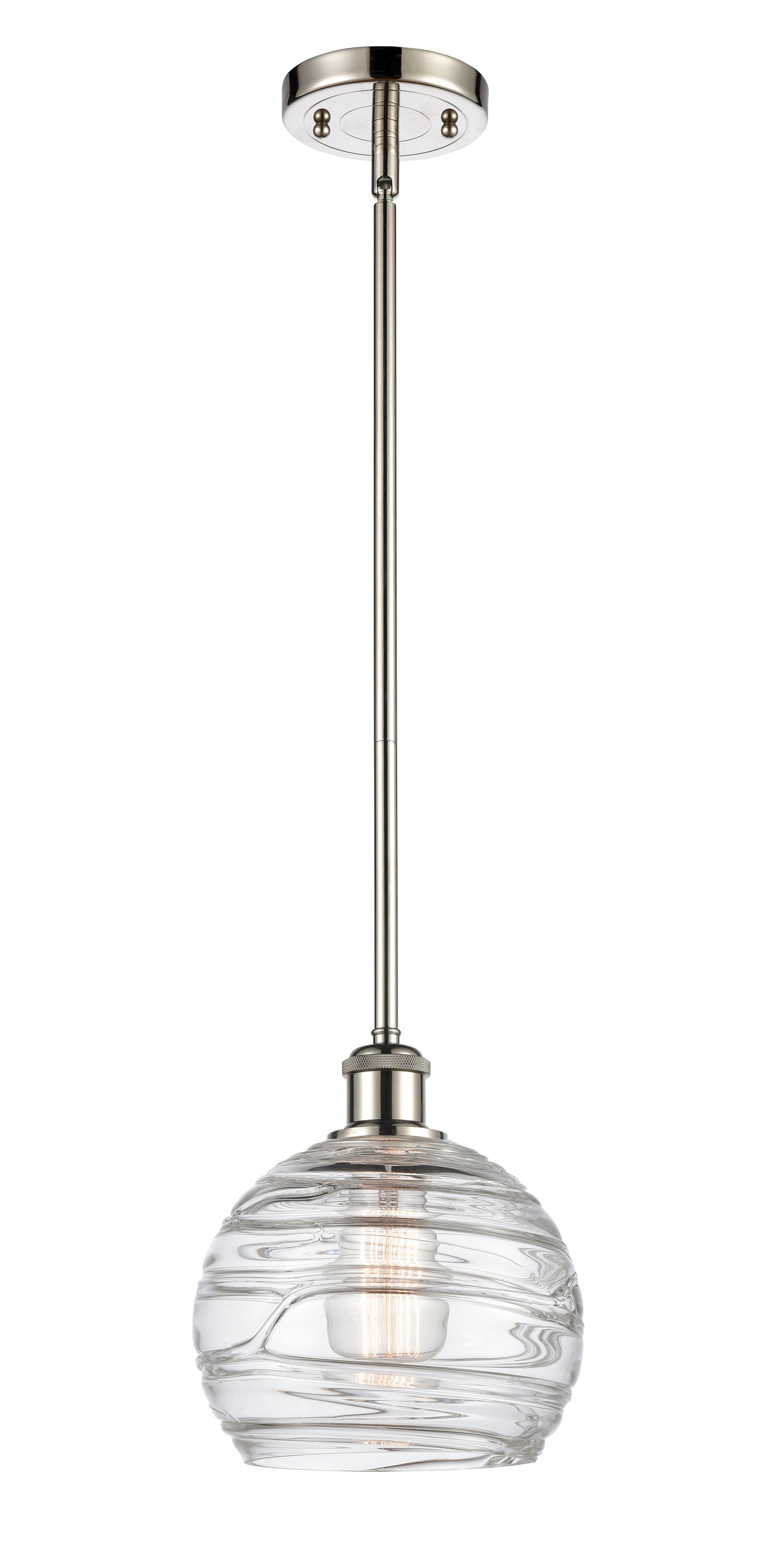 Ballston Mini Pendant Antique Brass 8 Inch