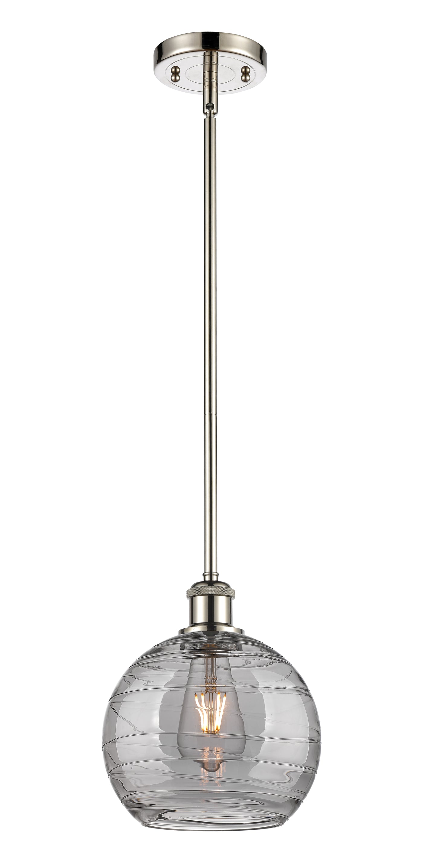 Ballston Mini Pendant Antique Brass 8 Inch
