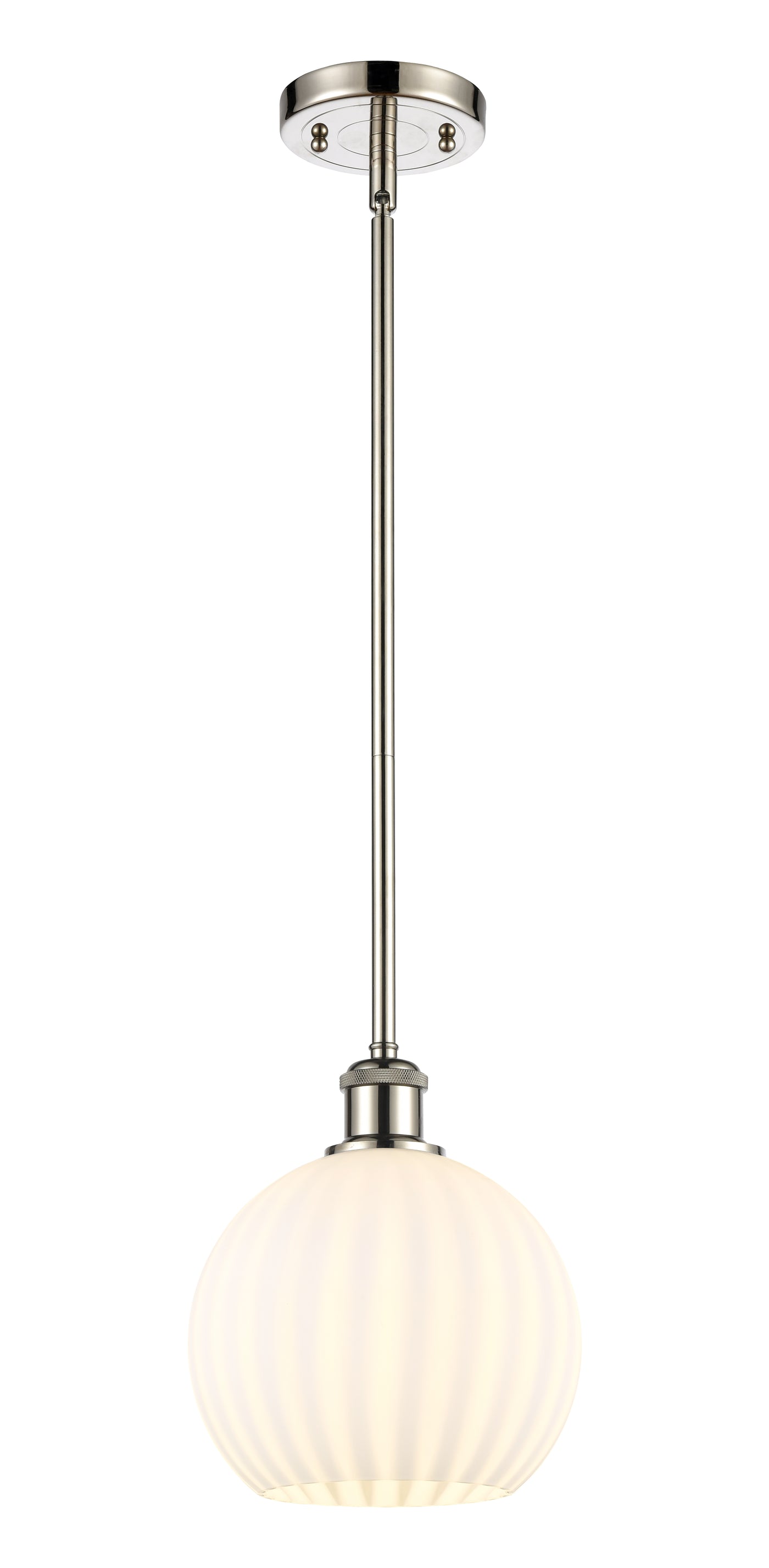 Ballston Mini Pendant Brass 8 Inch Dimmable