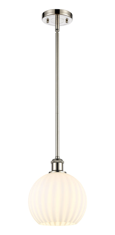 Ballston Mini Pendant Brass 8 Inch Dimmable