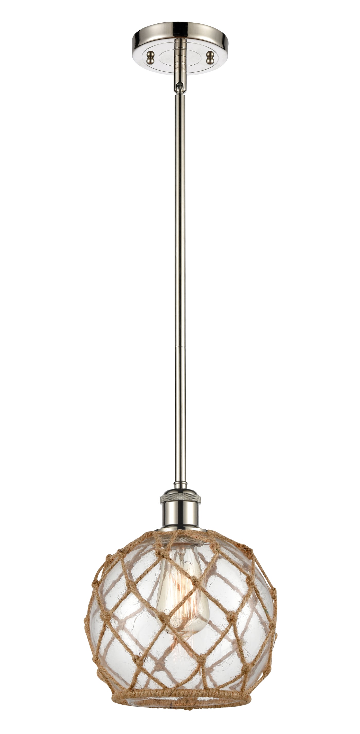 Ballston Mini Pendant Antique Brass 8 Inch