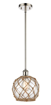 Ballston Mini Pendant Antique Brass 8 Inch