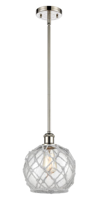 Ballston Mini Pendant Antique Brass 8 Inch