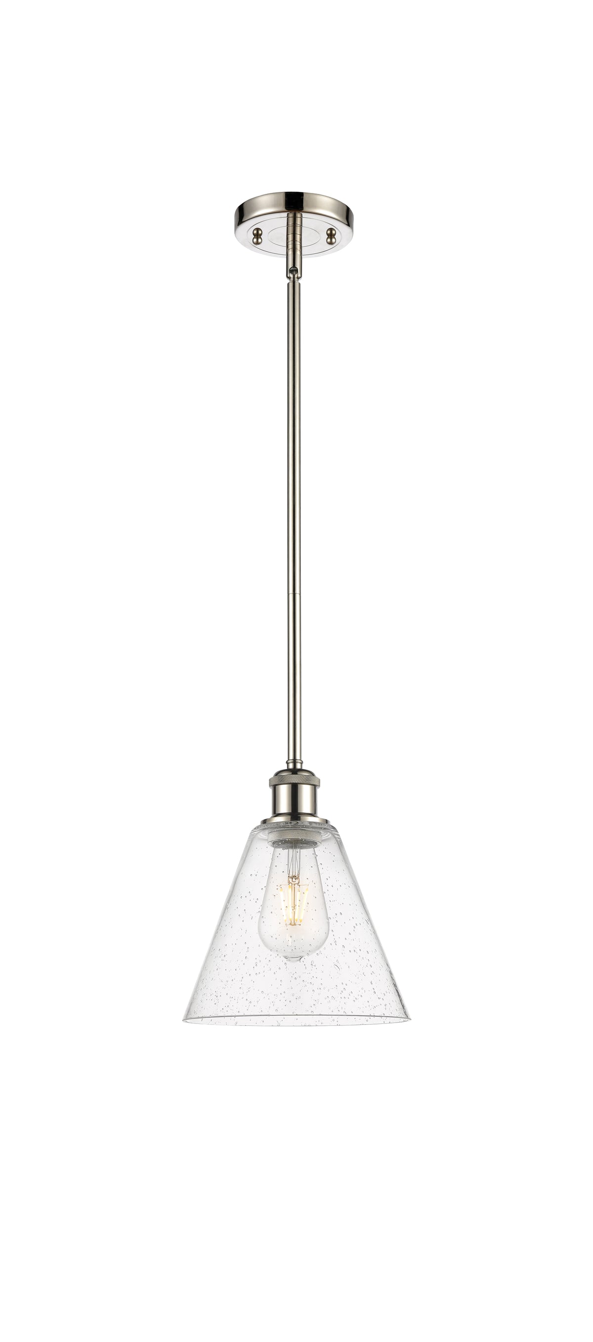 Ballston Mini Pendant Antique Brass 8 Inch