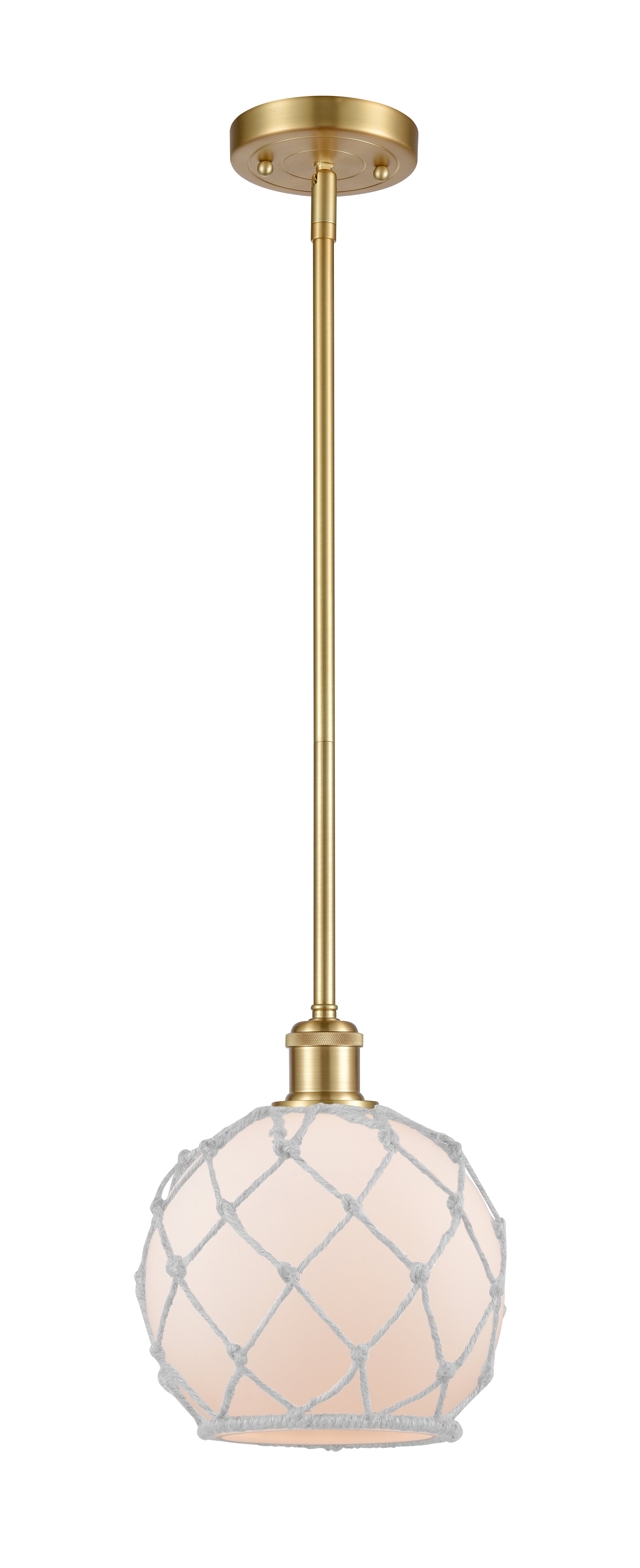 Ballston Mini Pendant Antique Brass 8 Inch