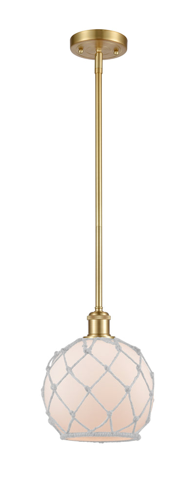 Ballston Mini Pendant Antique Brass 8 Inch
