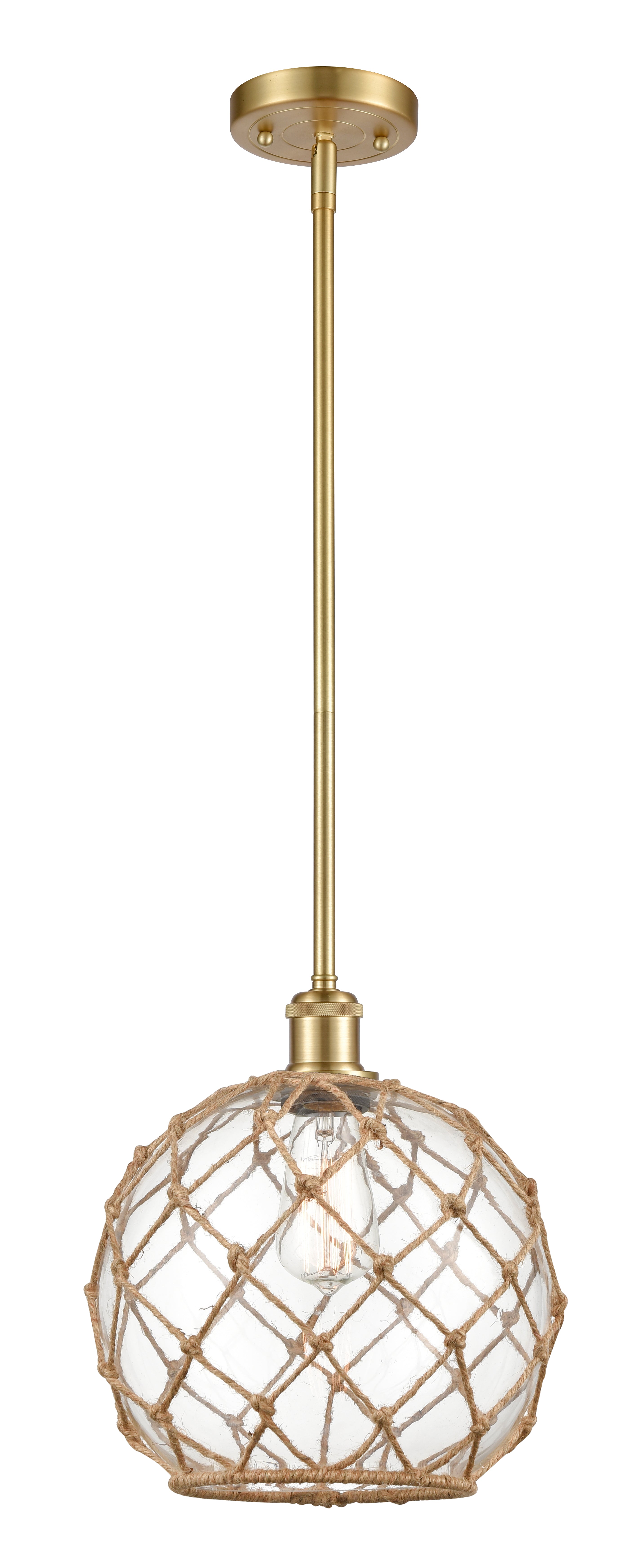 Ballston Mini Pendant Antique Brass Finish