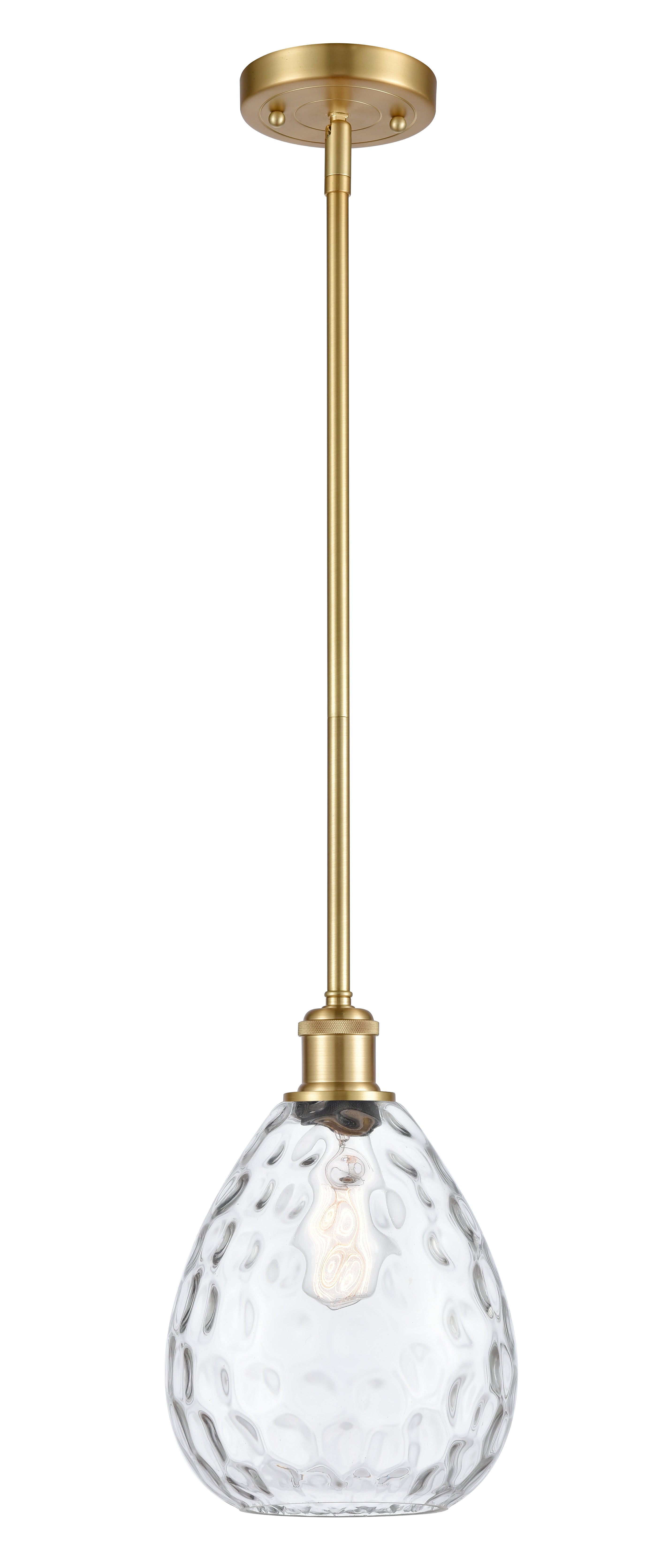 Ballston Mini Pendant Antique Brass Glass
