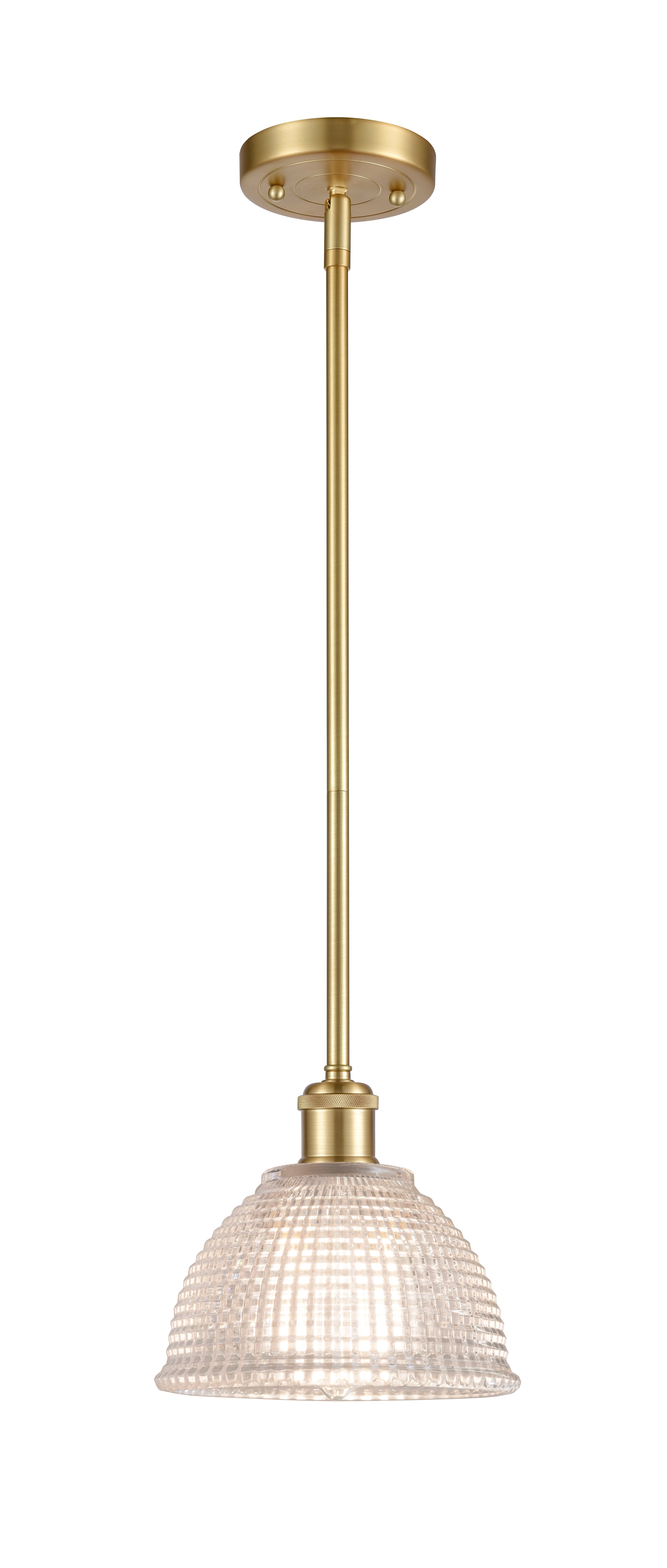 Ballston Mini Pendant Antique Brass 8 Inch