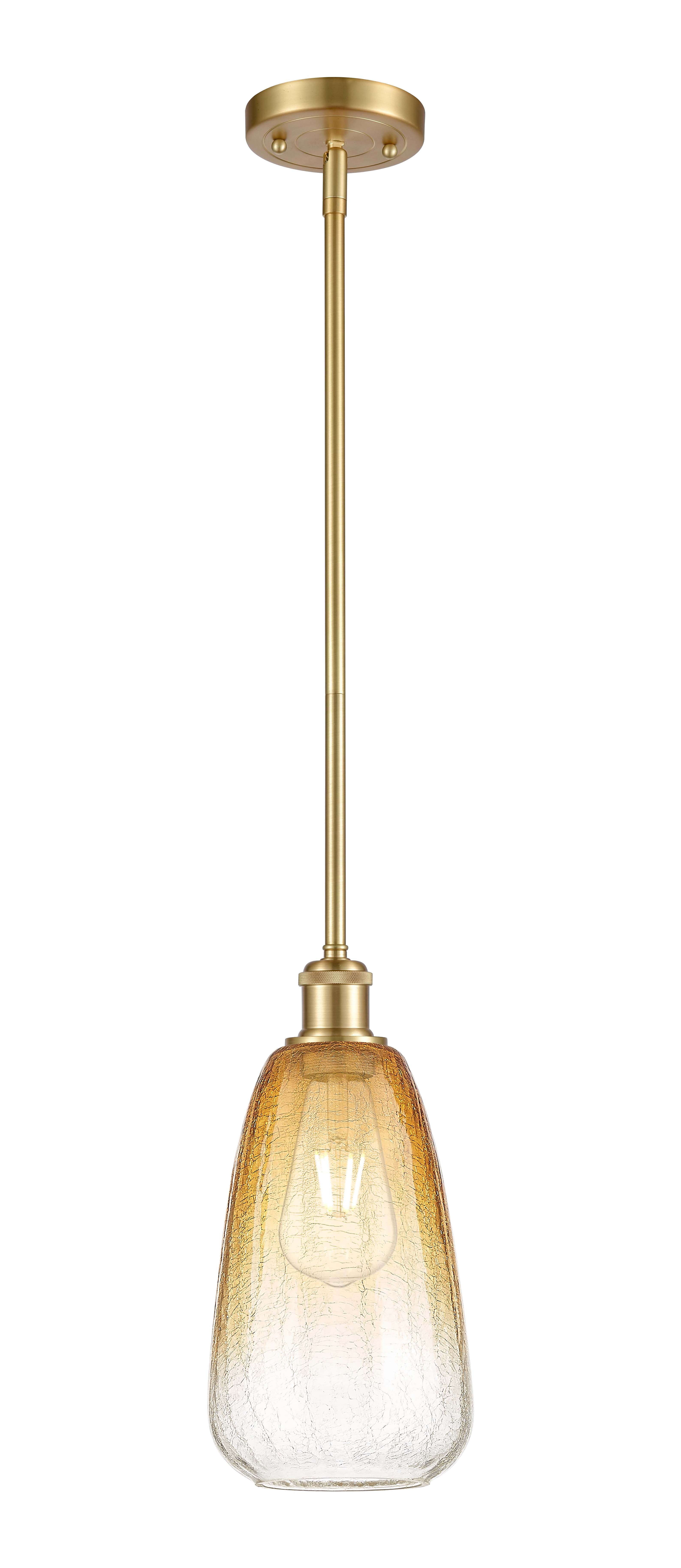 Ballston Mini Pendant Antique Brass Glass