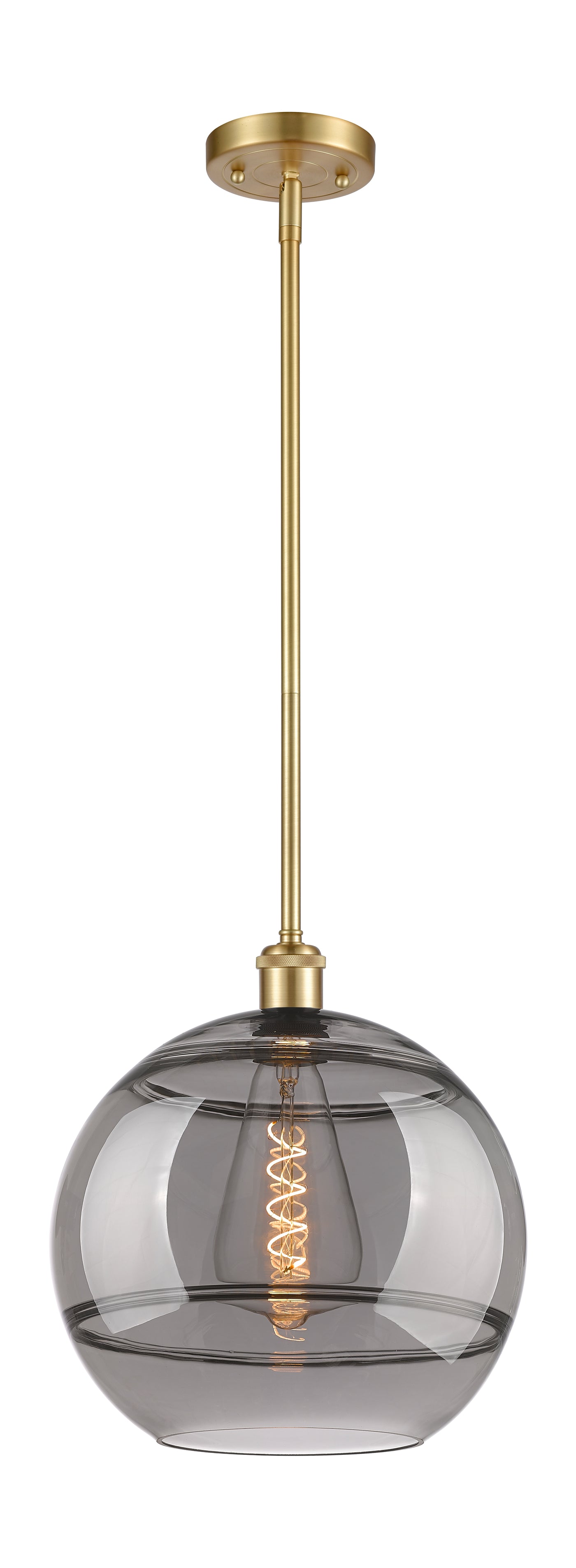 Ballston Mini Pendant Antique Brass Dimmable