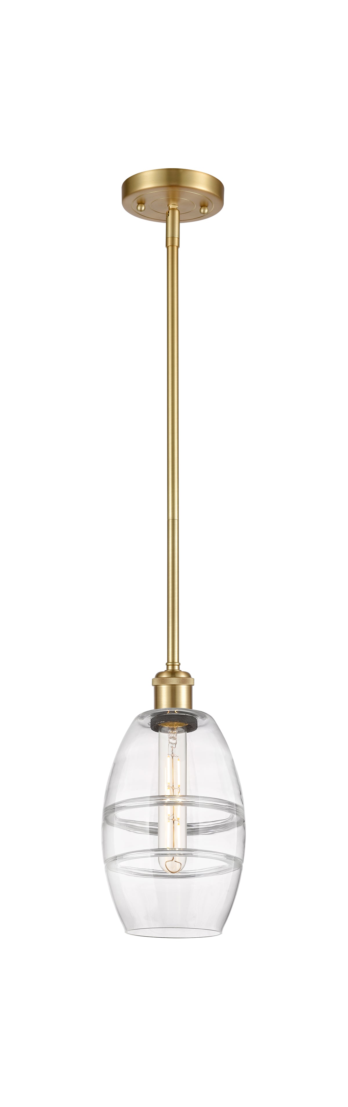 Ballston Mini Pendant Antique Brass Glass