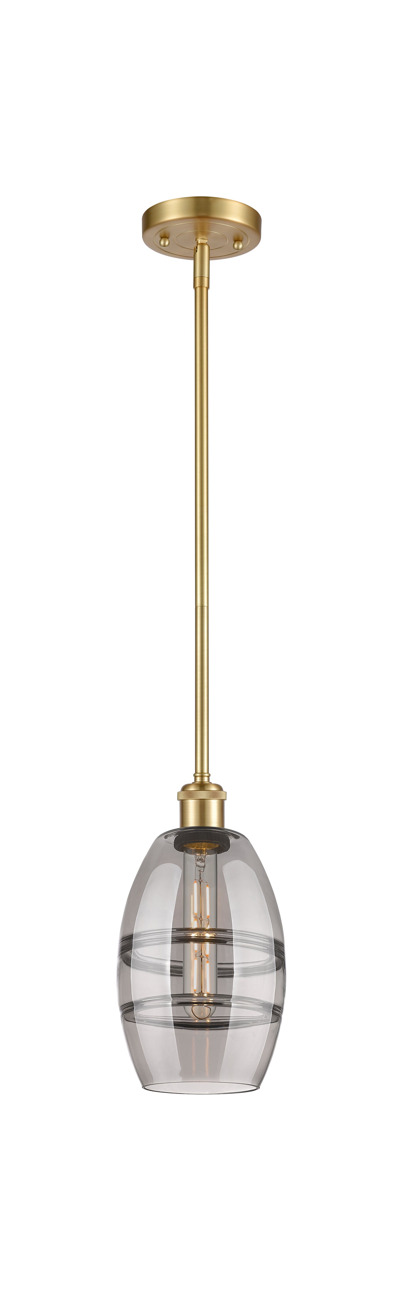 Ballston Mini Pendant Antique Brass Glass