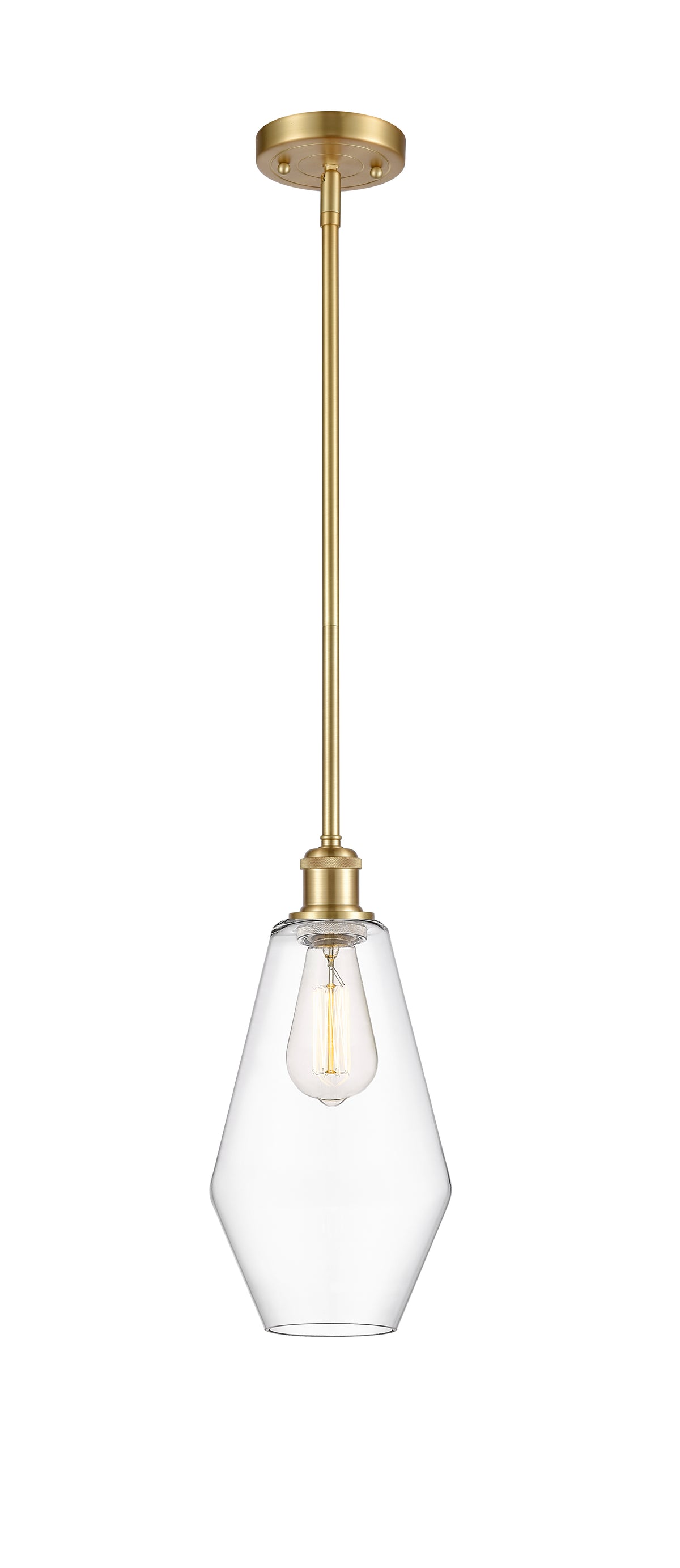 Ballston Mini Pendant 7 Inch Cast Brass