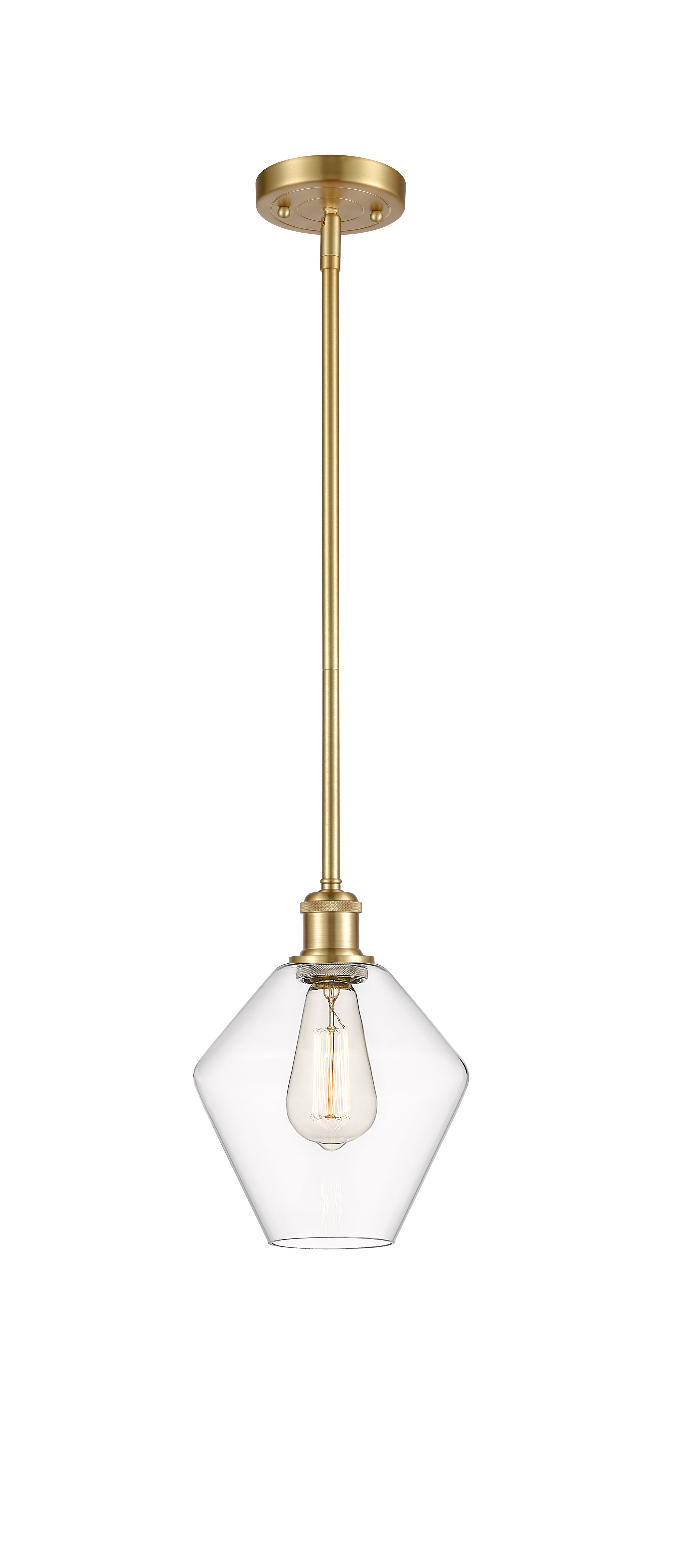 Ballston Mini Pendant Antique Brass 8 Inch